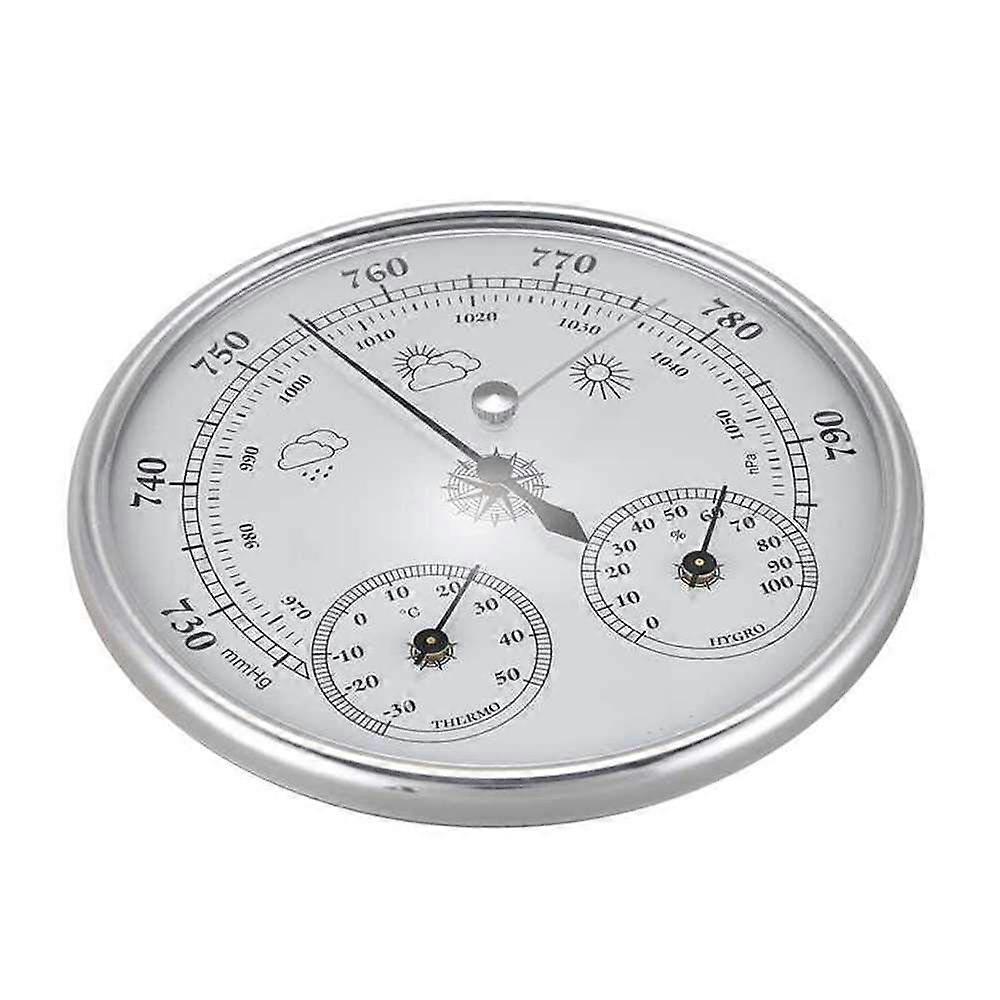Air Weather Instrument Barometer Wall Mounted Thermometer Hygrometer Manometer for Home Use, Accurate Readings, Durable Design