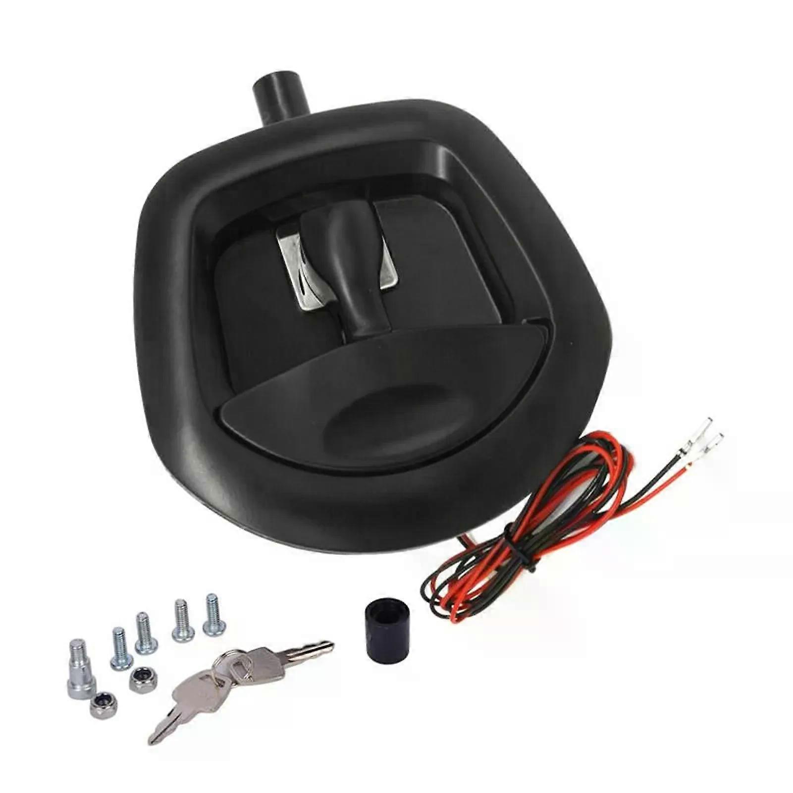 Power Operated Central Locking Handle Whale Tail Lock Recessed Folding T-style Lock Off-road Trailer Mechanical Door Lock