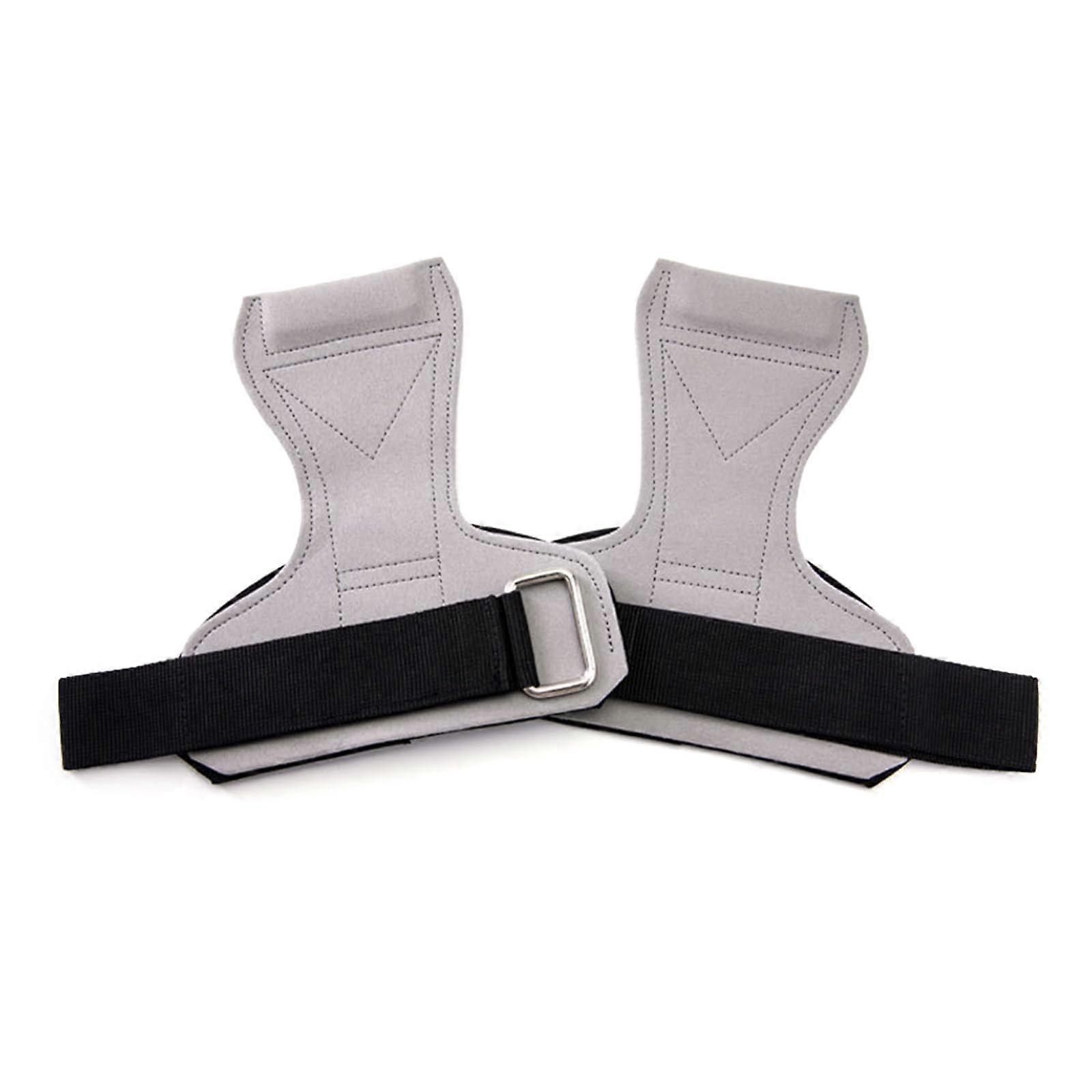 1 Pair Weight Lifting Grips With Adjustable Wrist Wraps Comfortable Lifting Straps For Men And Women Weightlifting Ref: 4786