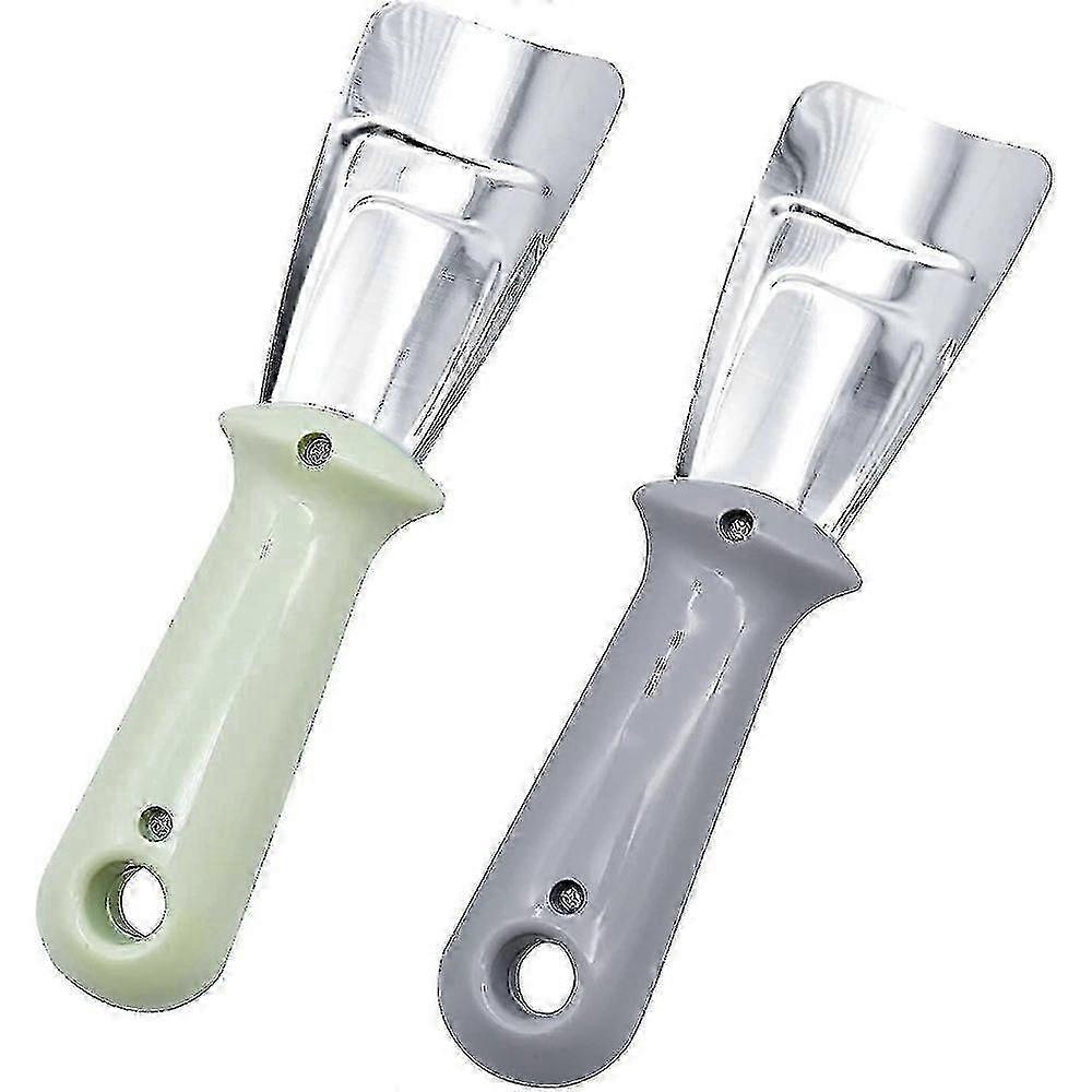 2kpl jääkaapin jääkaavin, ruostumattomasta teräksestä valmistettu pakastimen jäänpoistolapio