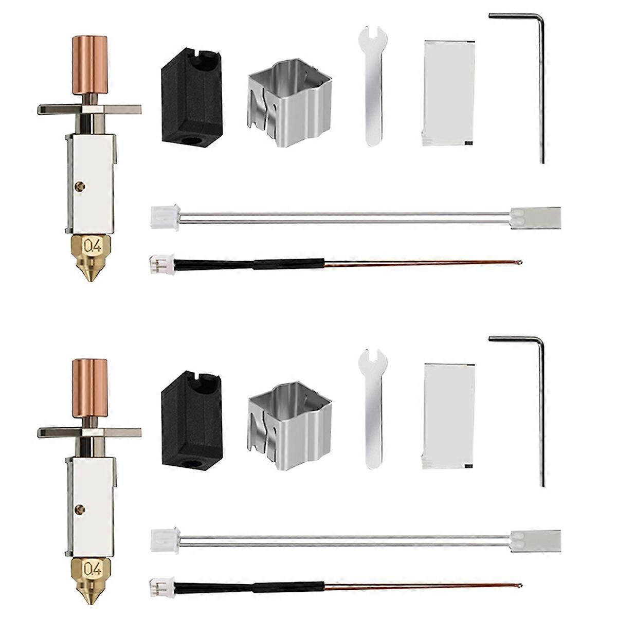 2X Upgraded K1 Hotend Kit for K1/K1 Max 3D Printer Heating Block Accessory