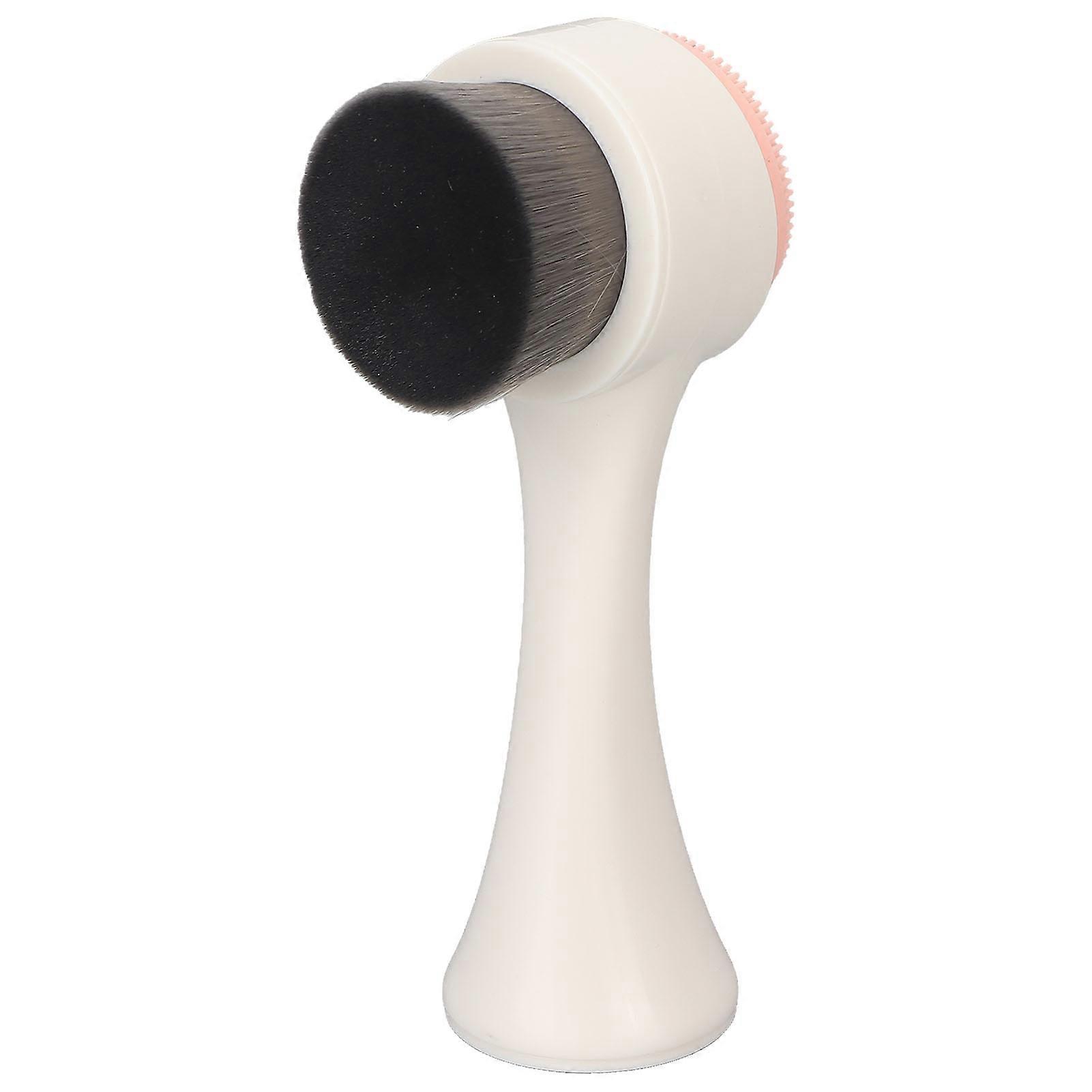 Facial Cleansing Brush, Double-Sided, Soft, Exfoliating, for Makeup Removal