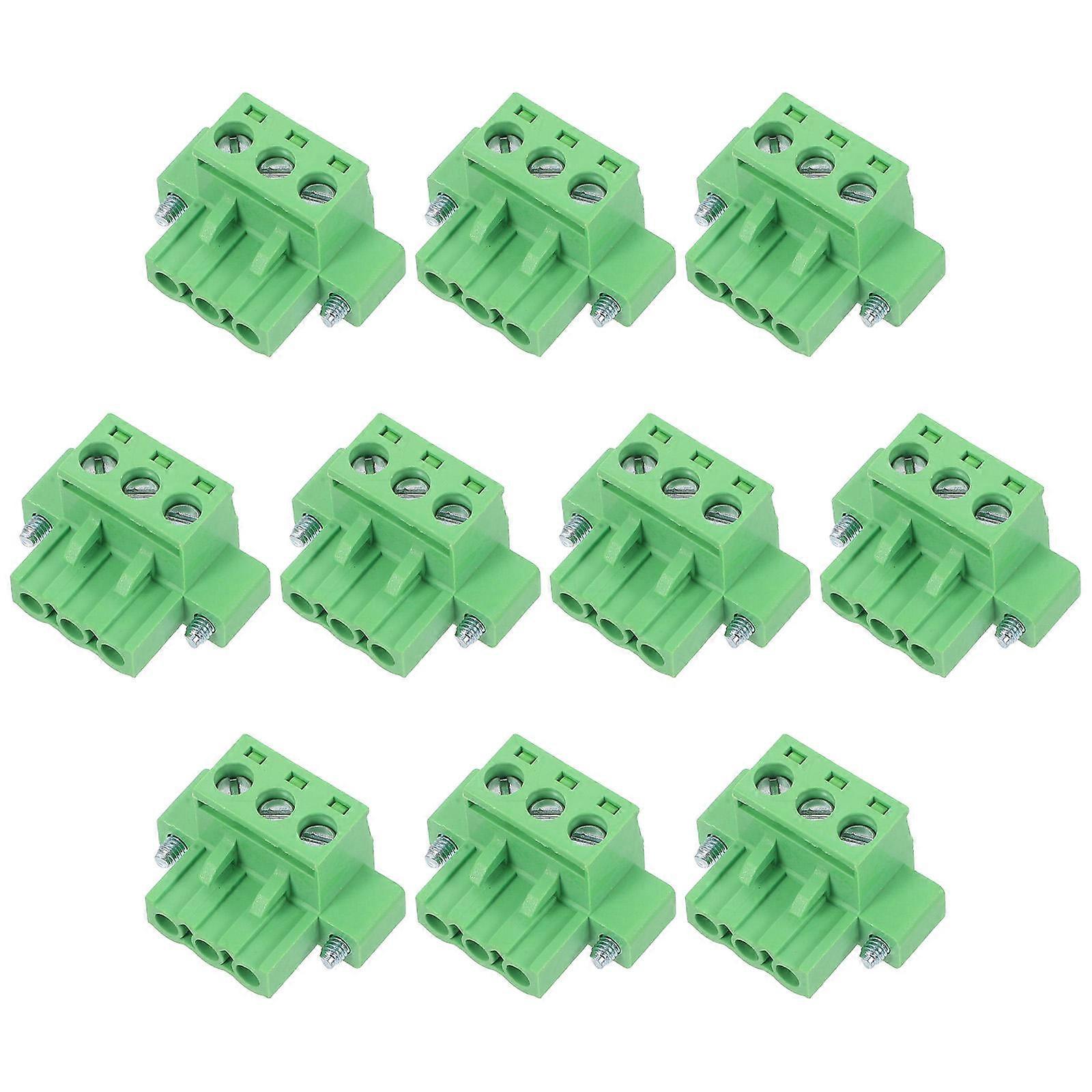 Screw Connector Assortment Kit Pcb Mount Wire Connectors Home Use Plastic Straight Pin 10Pack