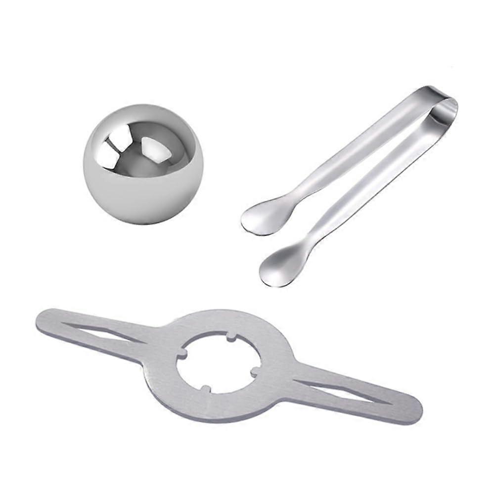 Italian Ice Ball, Fast Cooling, Extracting Espresso to Preserve Flavour, Ice Ball Holder Set, 3 Pieces