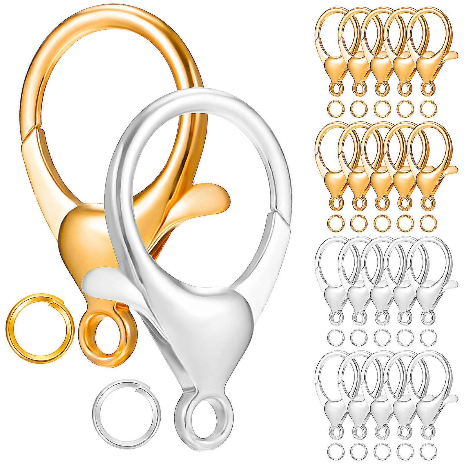 Jump Rings Lobster Claw Clasps Diy Jewelry Making Elegant Design 1 Set
