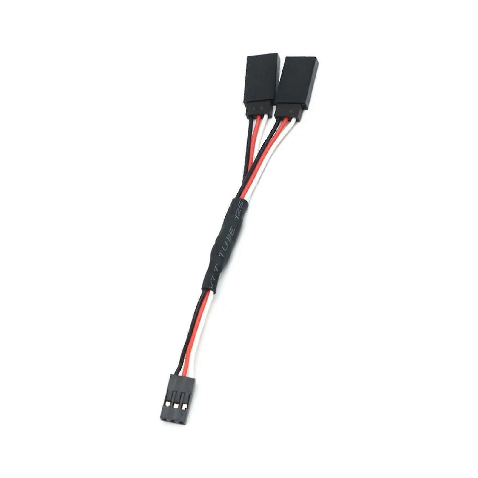 3 Pin 1 to 2 Y Servo Connector Wire Male to Female Extension Leads Wire for Remote Control Airplanes
