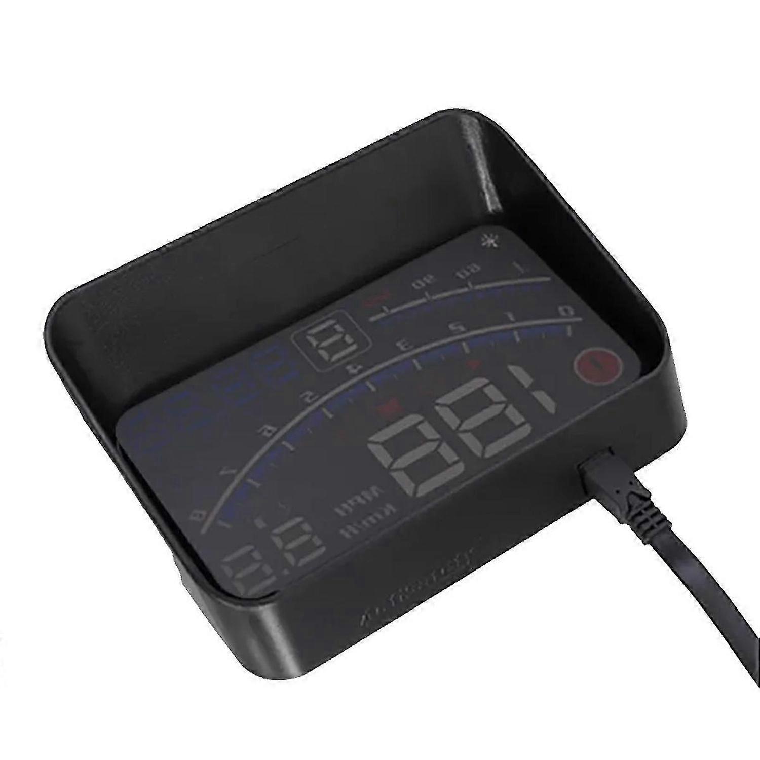 V41 Heads Up Display Car OBDII EUOBD 5.5In Windshield Projector HUD Display Shift Reminder Water Tem