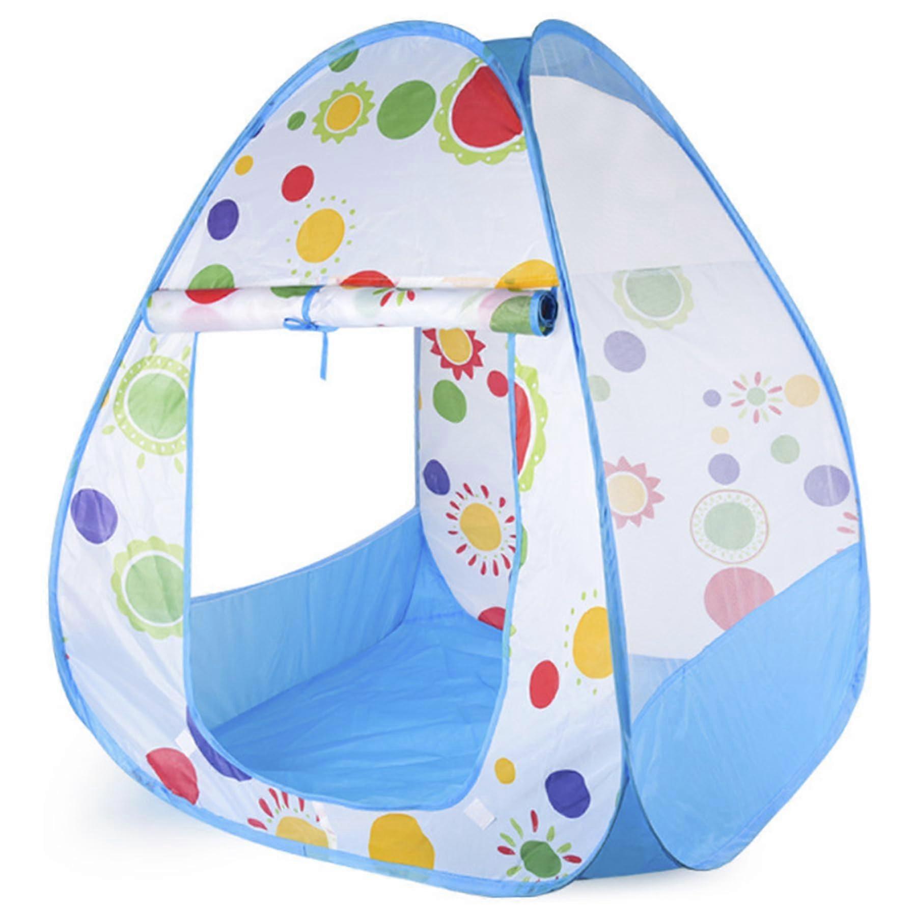 Children's Play Tent, Children's Tent Indoor, Foldable Game, Breathable Ball Pit, Easy to Build House for Girls, Boys, Blue