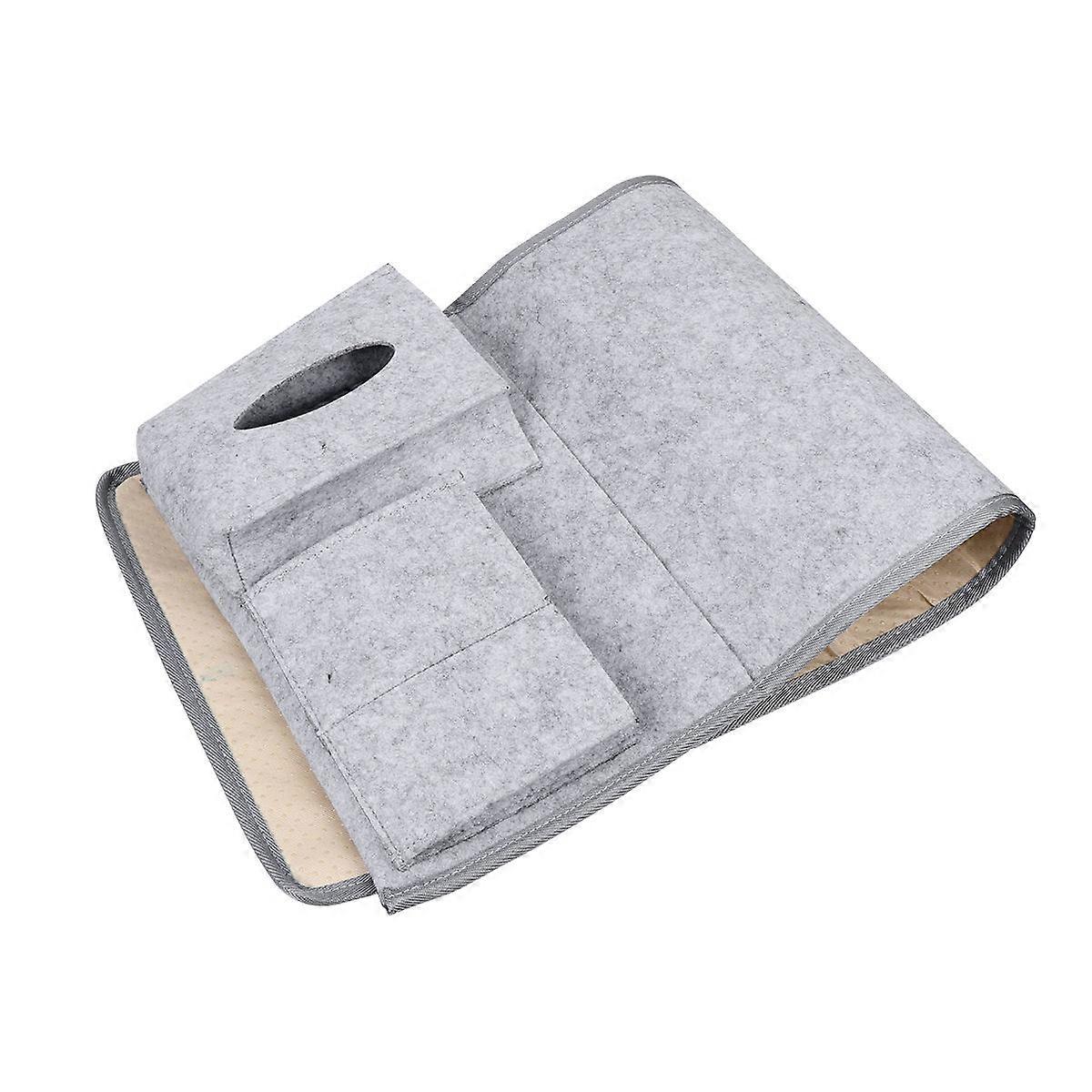 Sofa Armrest Storage Bag Bedside Organizer Rectangular Simple Design For Living Room Bedroom Dormitory Nonwovens Organization 1Pcs