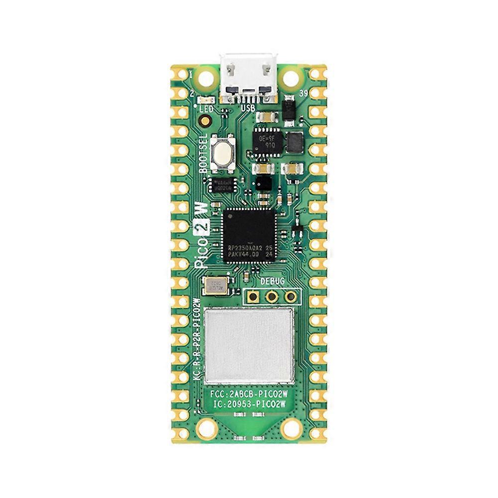 For Raspberry Pi Pico 2 W Microcontroller Board, 2.4GHz 802.11n Wireless LAN WiFi 4 and Bluetooth 5.2, ARM Cortex-M33