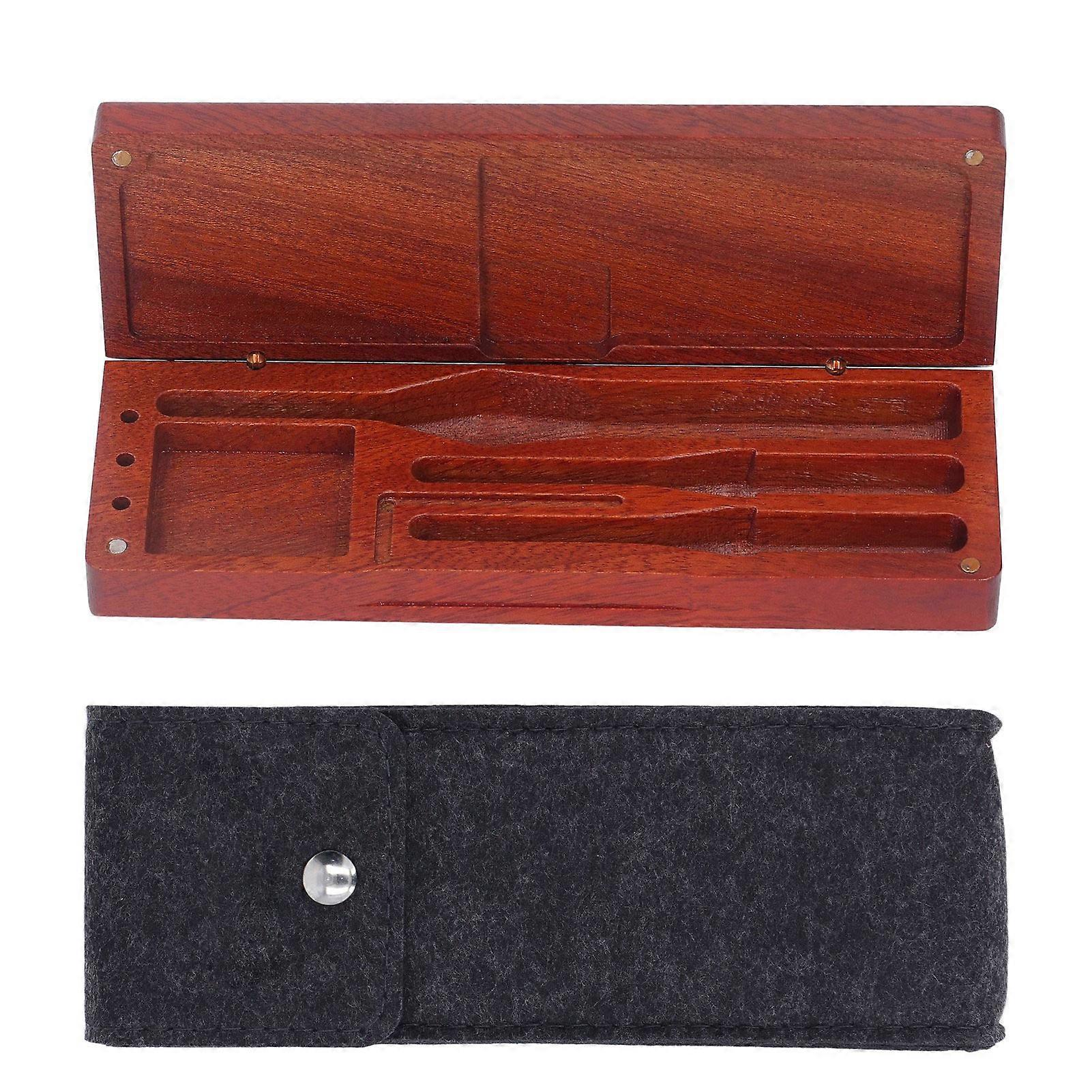 Soldering Iron Storage Wooden Box Electric Soldering Iron CNC Processing Storage Items for TS80P