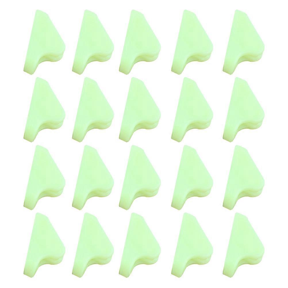 Fluorescent Rope Buckle Set – 80pcs Lightweight Durable Tent Safety Accessories for Night Camping Visibility & Trip Prevention