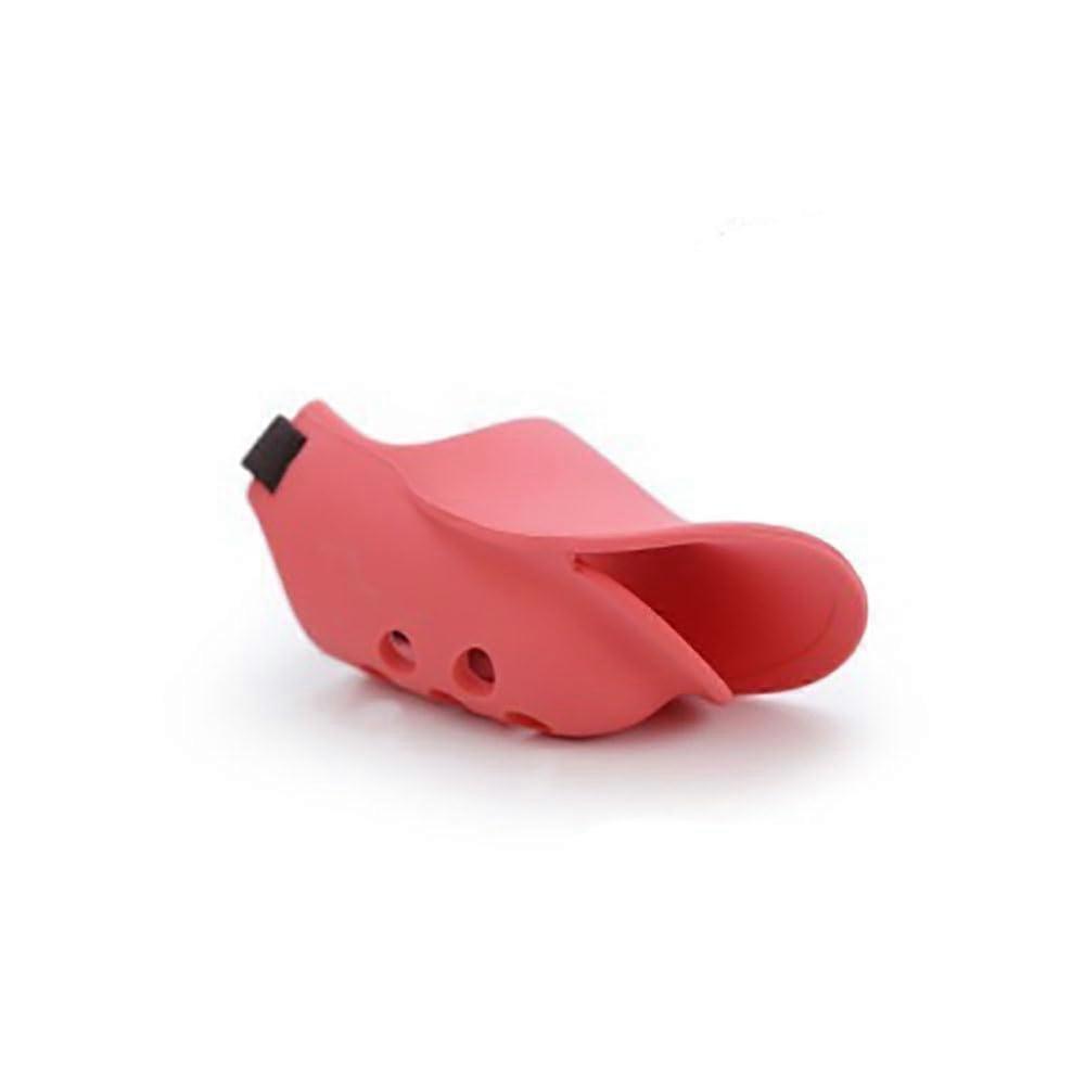 Dog Muzzle AntiBite Barking Muzzle AntiBarking for Medium and Large Dogs Stop Barker Teddy Golden Hair Duck Muzzle Pet Care (Duckbill Red, L)