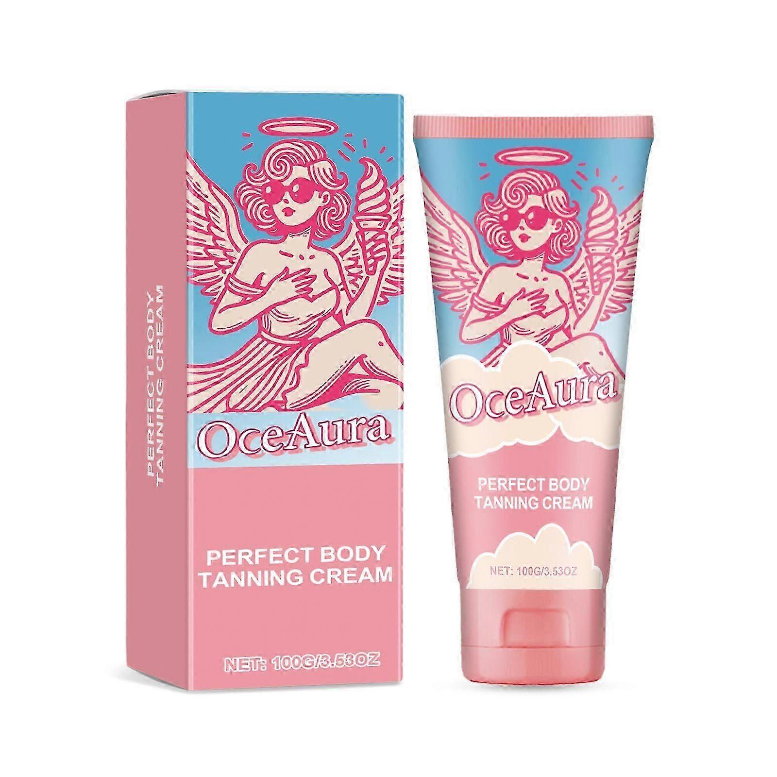 Perfect Body Tanning Cream, Tanning Accelerator,Sun-Kissed Skin Tanning,Improve Skin Gloss,Sunbed Streak-Free Finish for All Skin Types