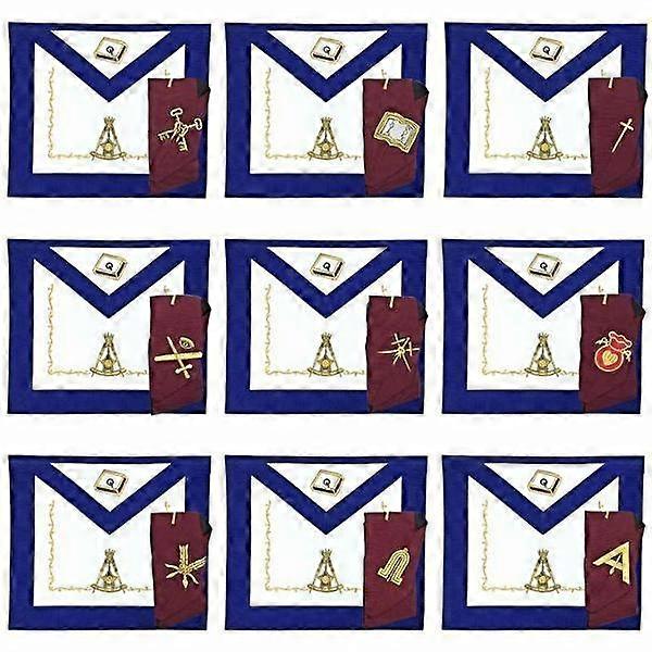Masonic Regalia 14th Degree Officers Apron And Collar Set
