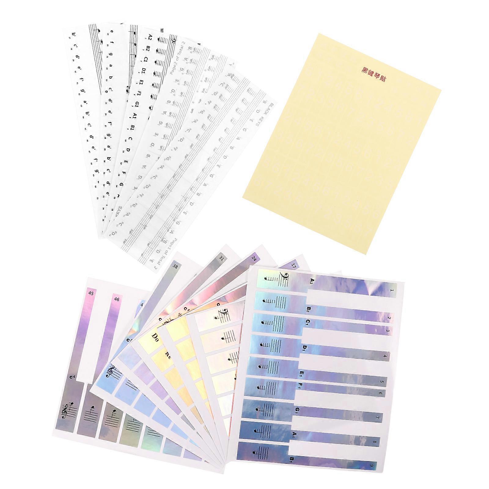 It sounds like you're referring to a product description for **piano keyboard stickers**. Here's a refined and more structured version of the