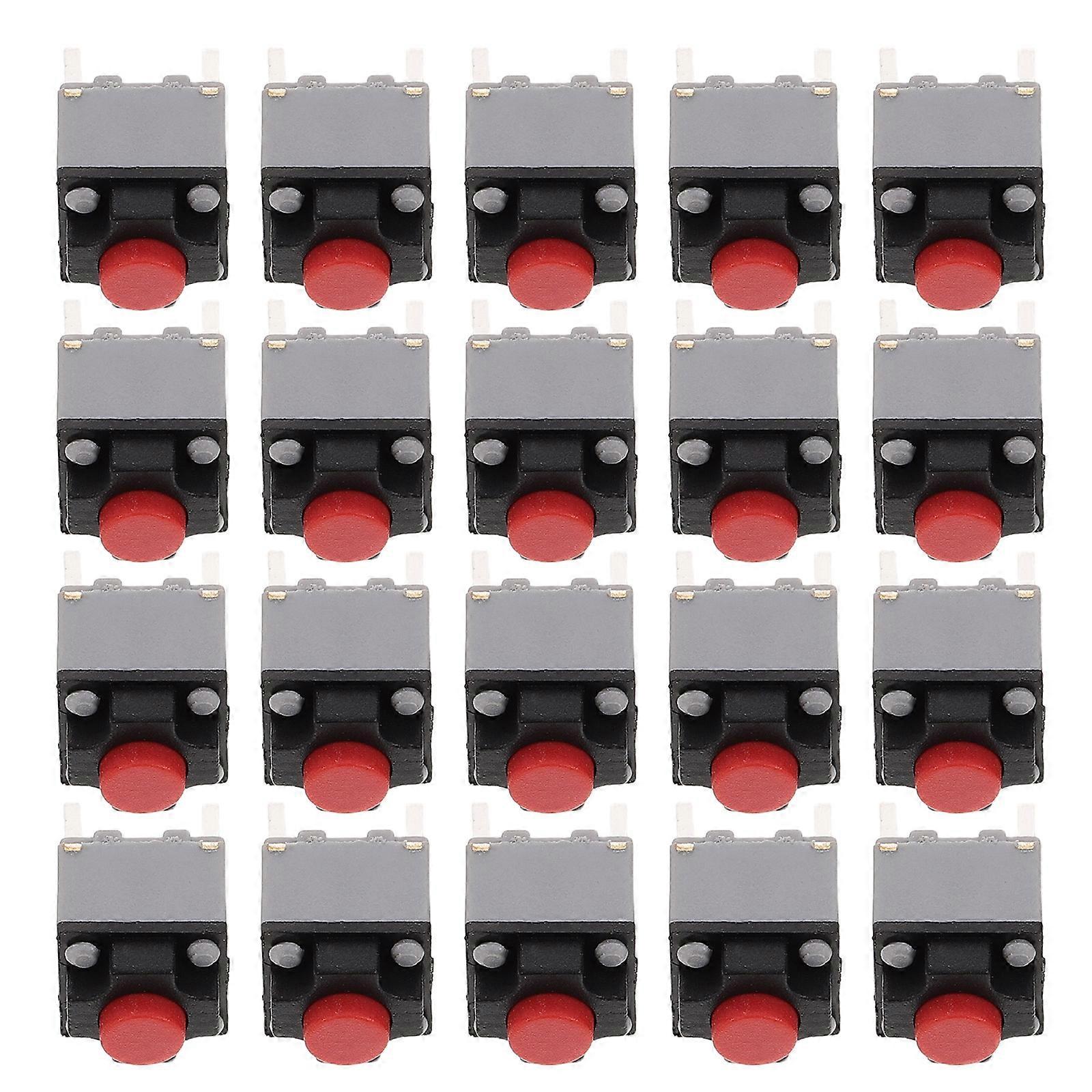 20pcs Ergonomic Silent Mouse Switch Micro Push Button for and Electronics High Control Easy Installation