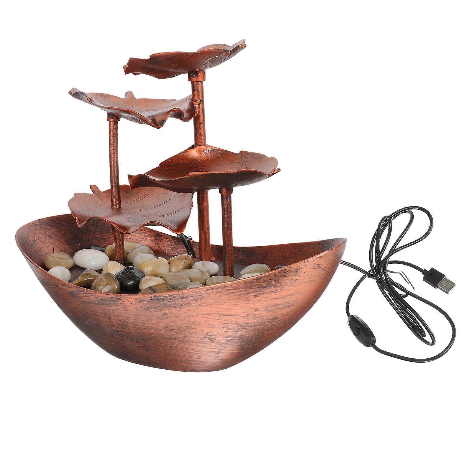 It sounds like you're describing a **"Running Water Tabletop Fountain Ornament"** — a decorative and calming water feature designed for indoor use.