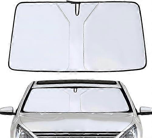 Ruby66 Windscreen Sun Shade for Porsche Macan 2014-2024, Anti-UV Sunscreen Dust Protector Front Window Windshield Cover Visor, Aut