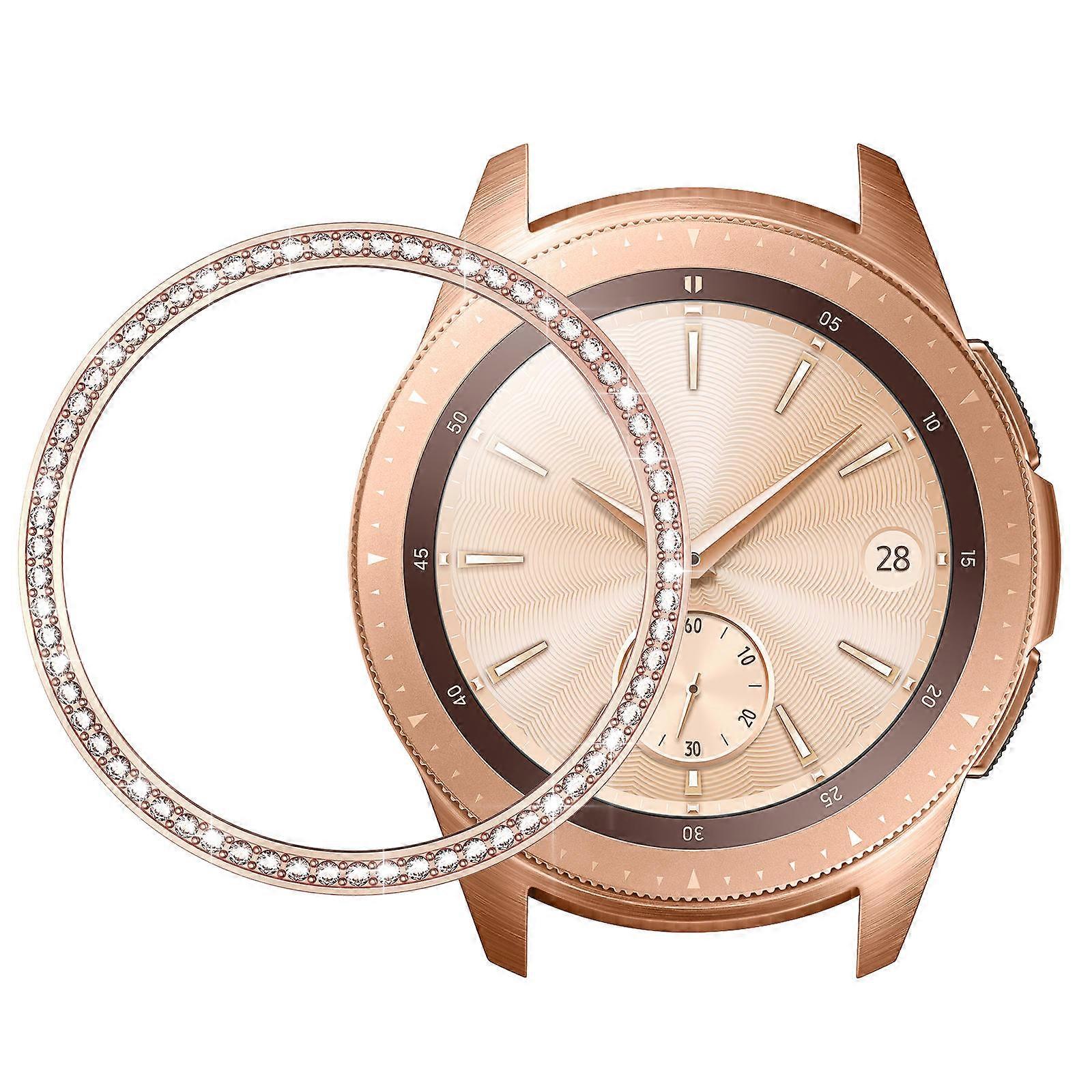 Watch Accessories Rhinestone Bezel Replacement for Watch Rose Gold Circular Shape 1Pack
