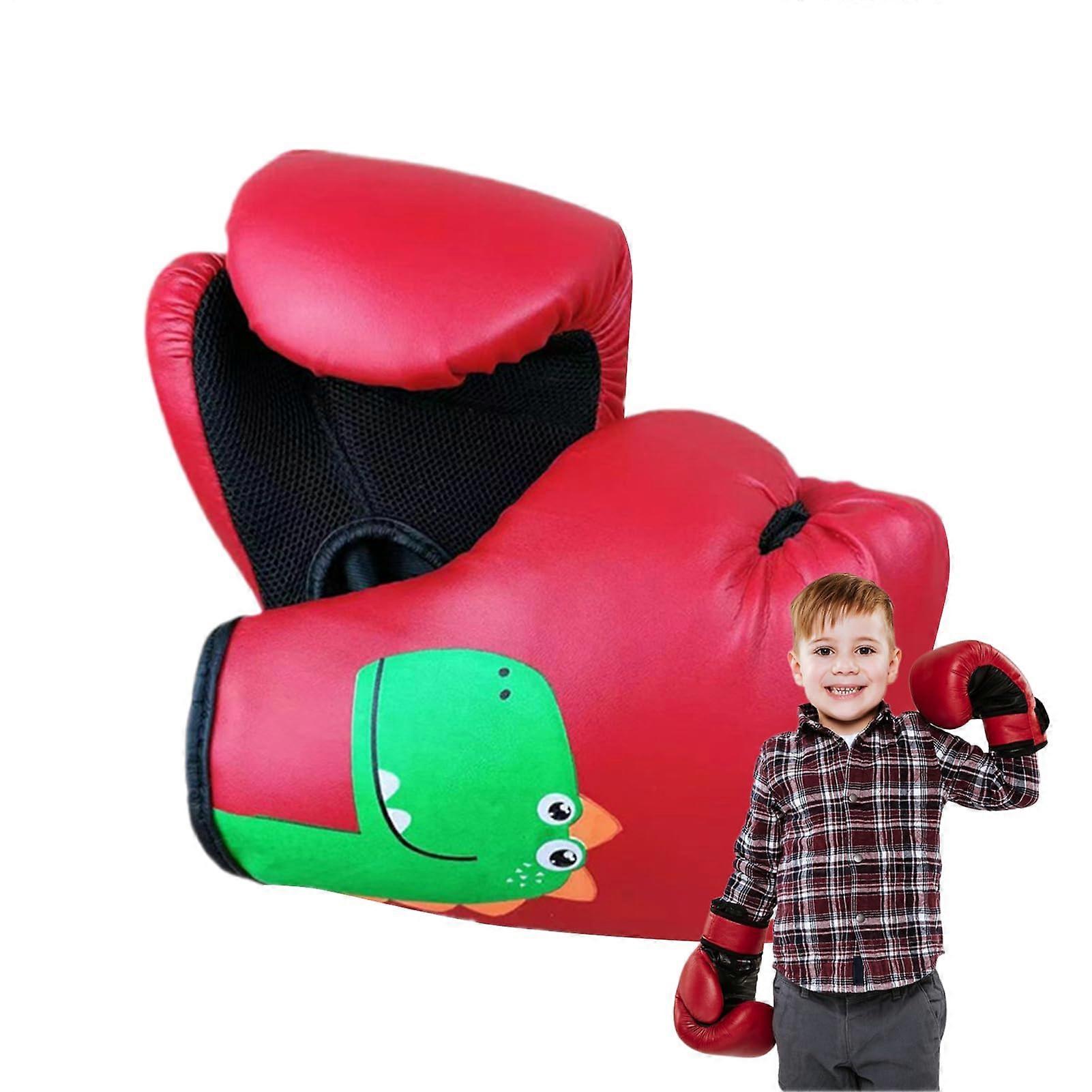 Combat gloves for children: Punching gloves, breathable , training D Red
