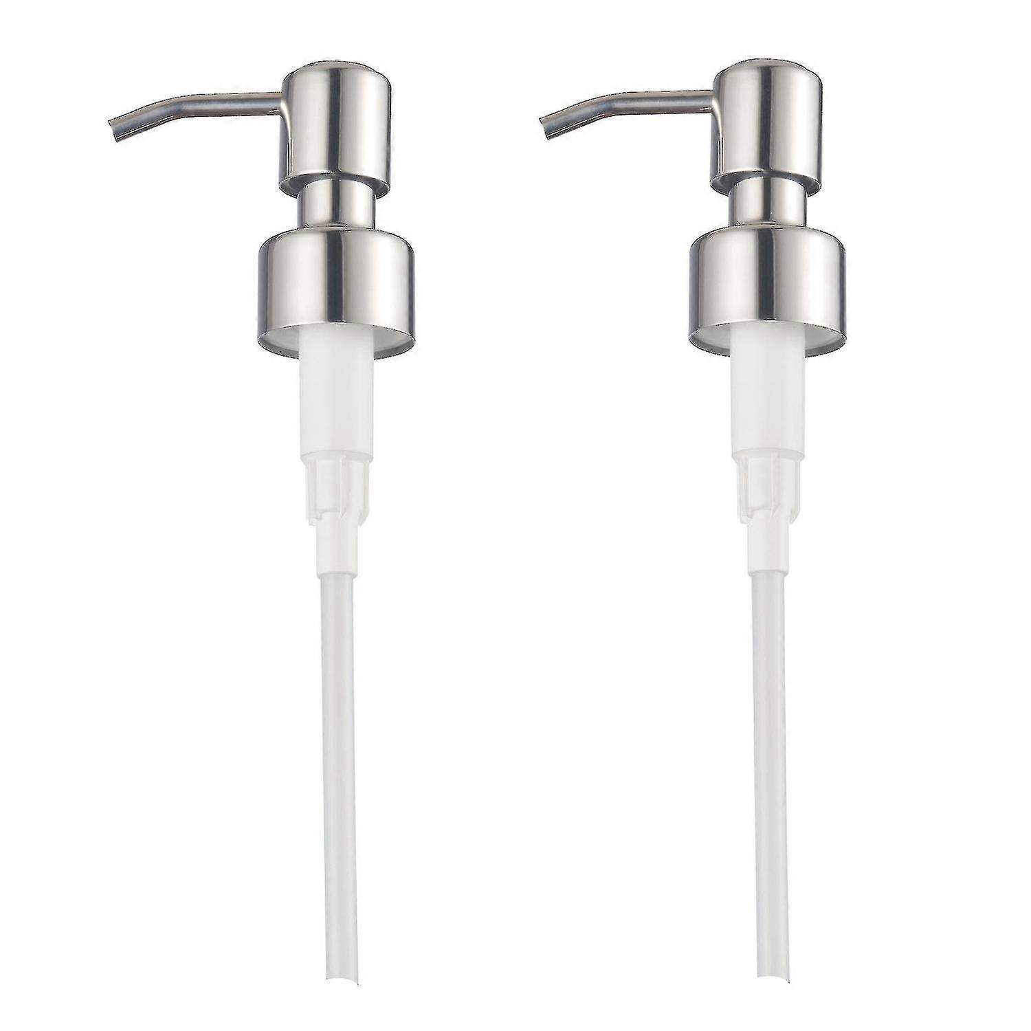 2 Pcs Replacement Stainless Steel Pump For Liquid Soap Dispenser