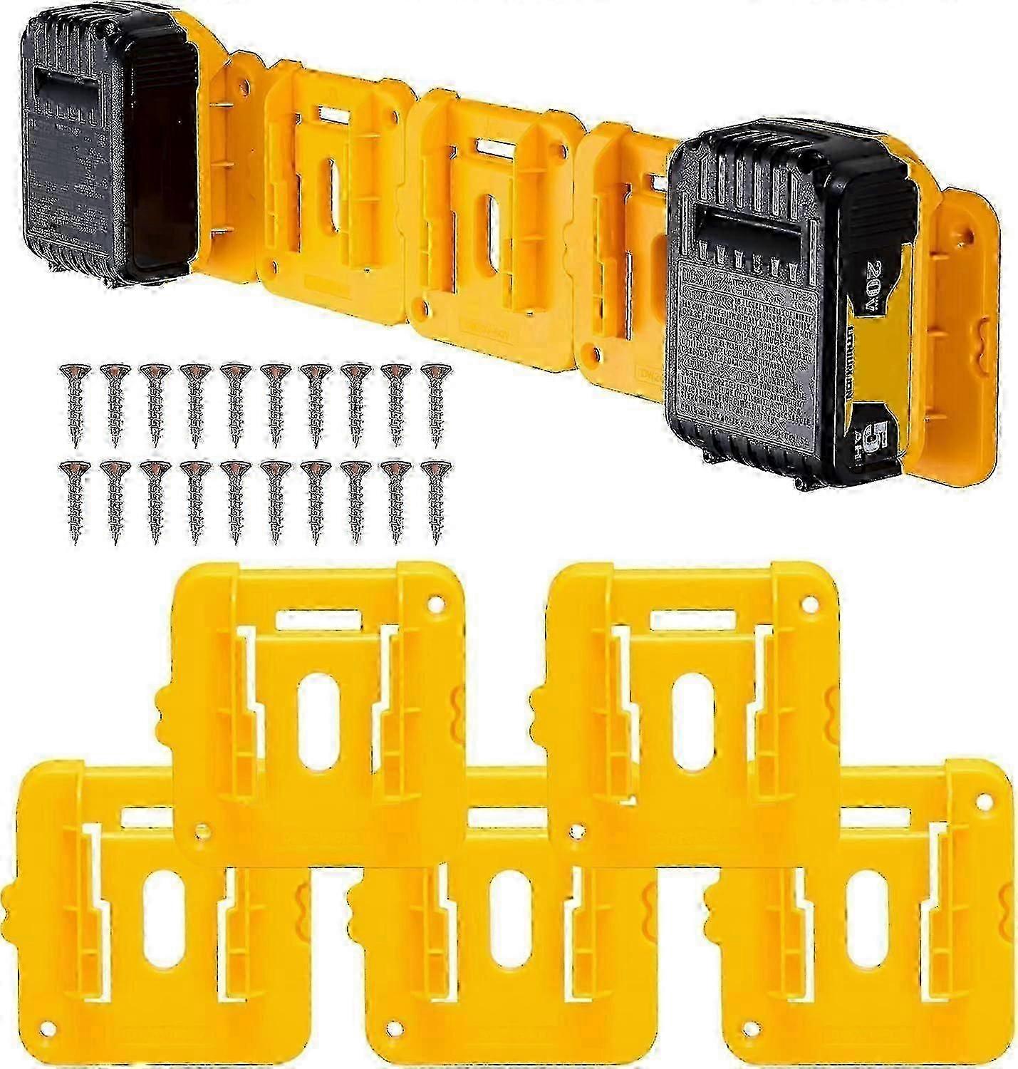 10-Pack Dewalt Battery Mount Holder - Fits 20V 60V DCB200 DCB203 DCB205 DCB206 Batteries