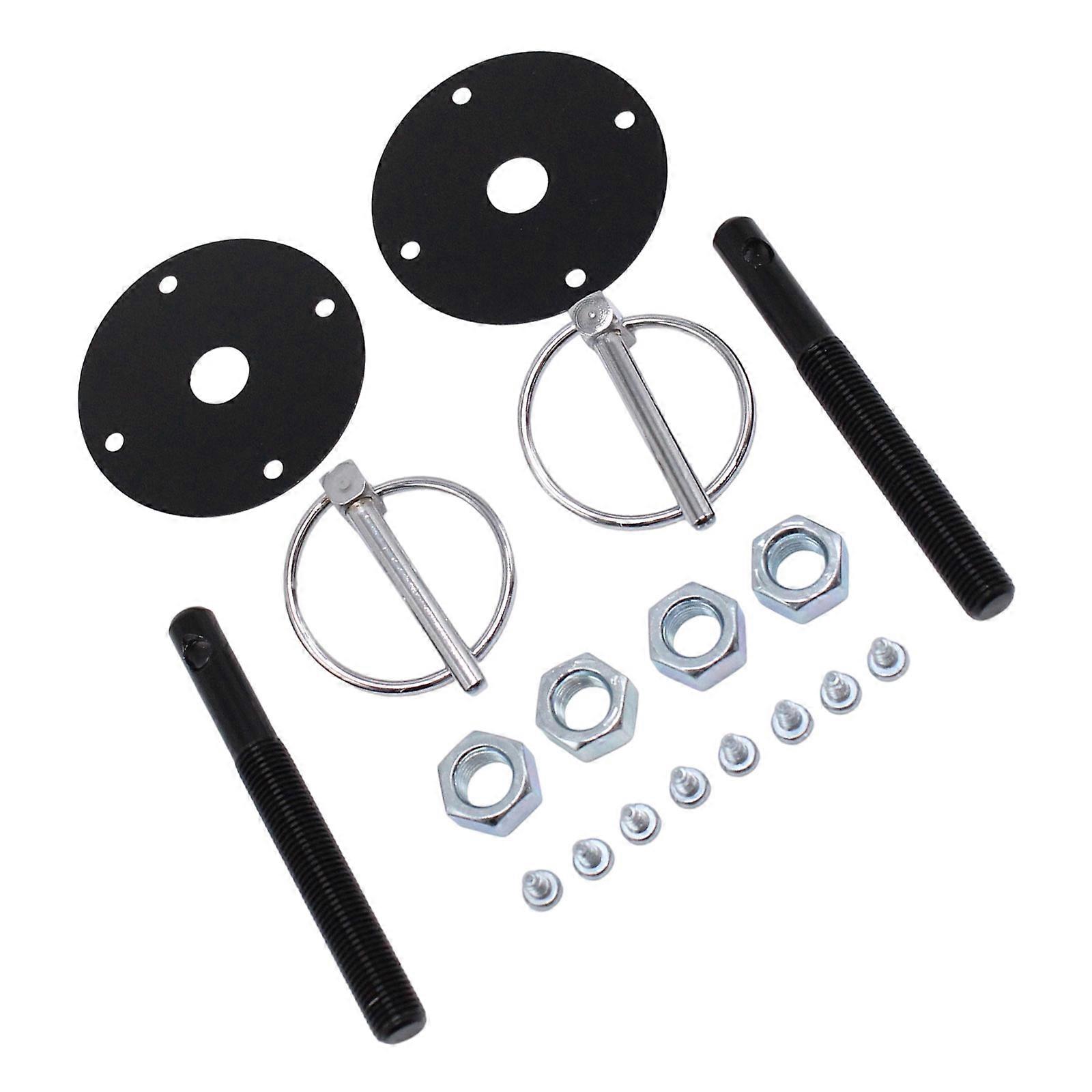 Rustproof Aluminum Auto Hood Clasp Low Profile Secure Locking Mechanism Suitable For All Standard Vehicle TypesRustproof Multicolor