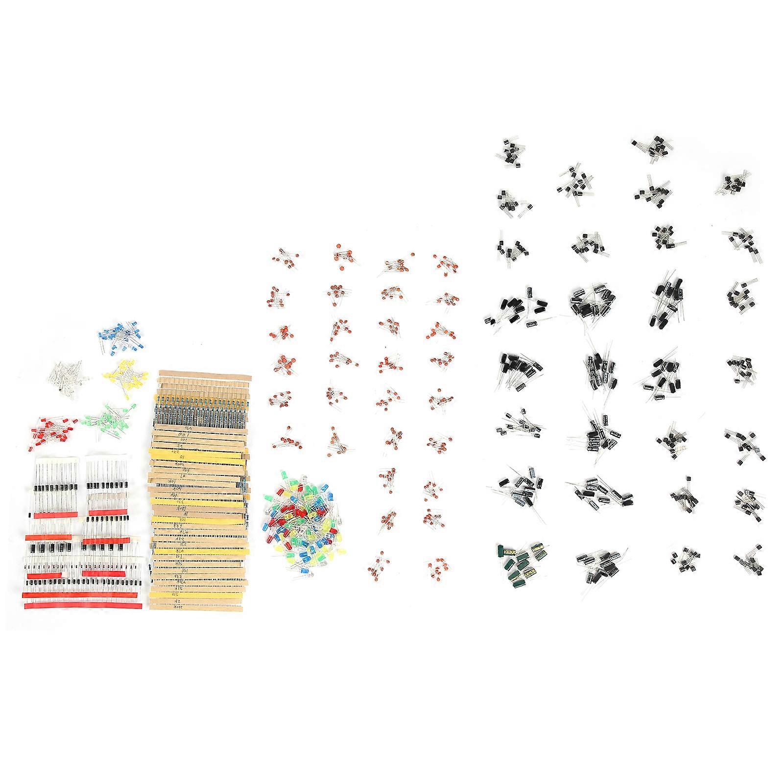 Super Electronic Component Kit 7 Values Set Resistor Diode Capacitor 3mm 5mm LED on