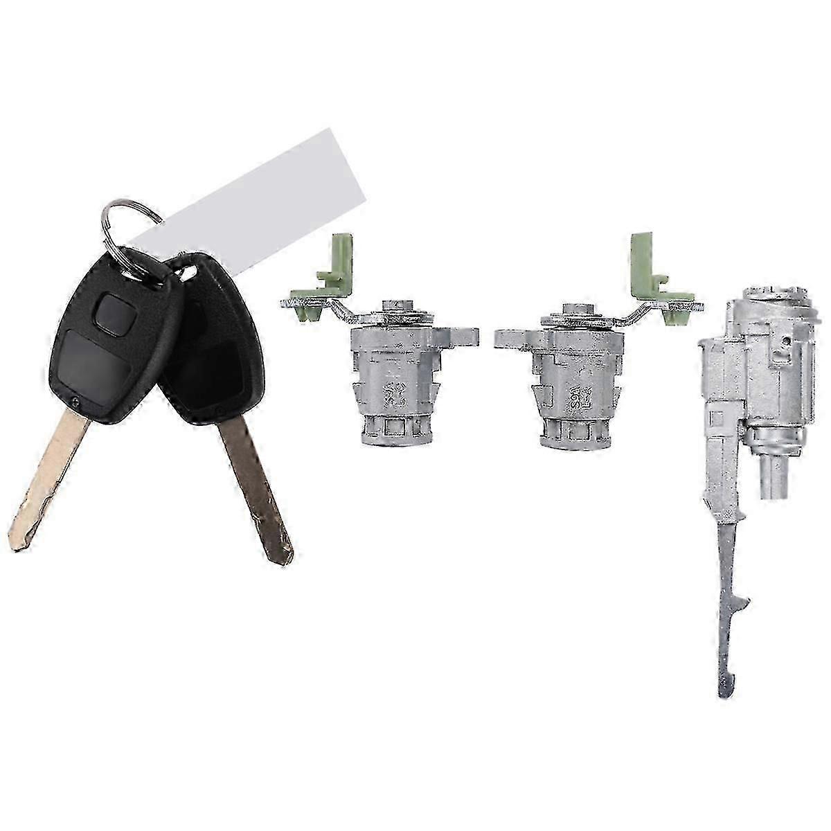 Car Ignition Switch Lock Ignition Switch Barrel Set Lock with Key for Honda Civic CRV 2002-2006 7218