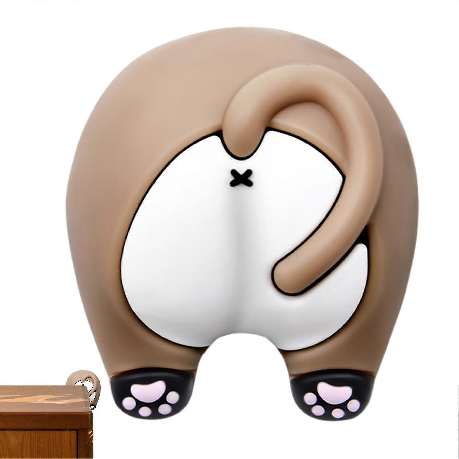 漫画の猫のバットドアノブバンパー接着剤、穴あけは必要ありません