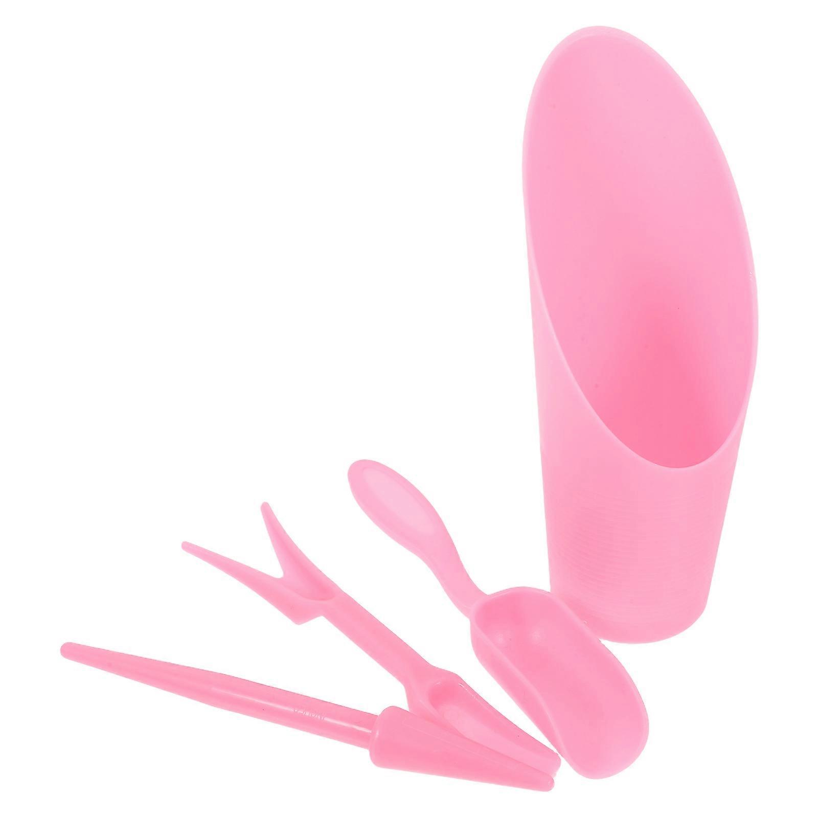Soil Scoop Transplanting Tool Succulent Planting Equipment Pink 1Set