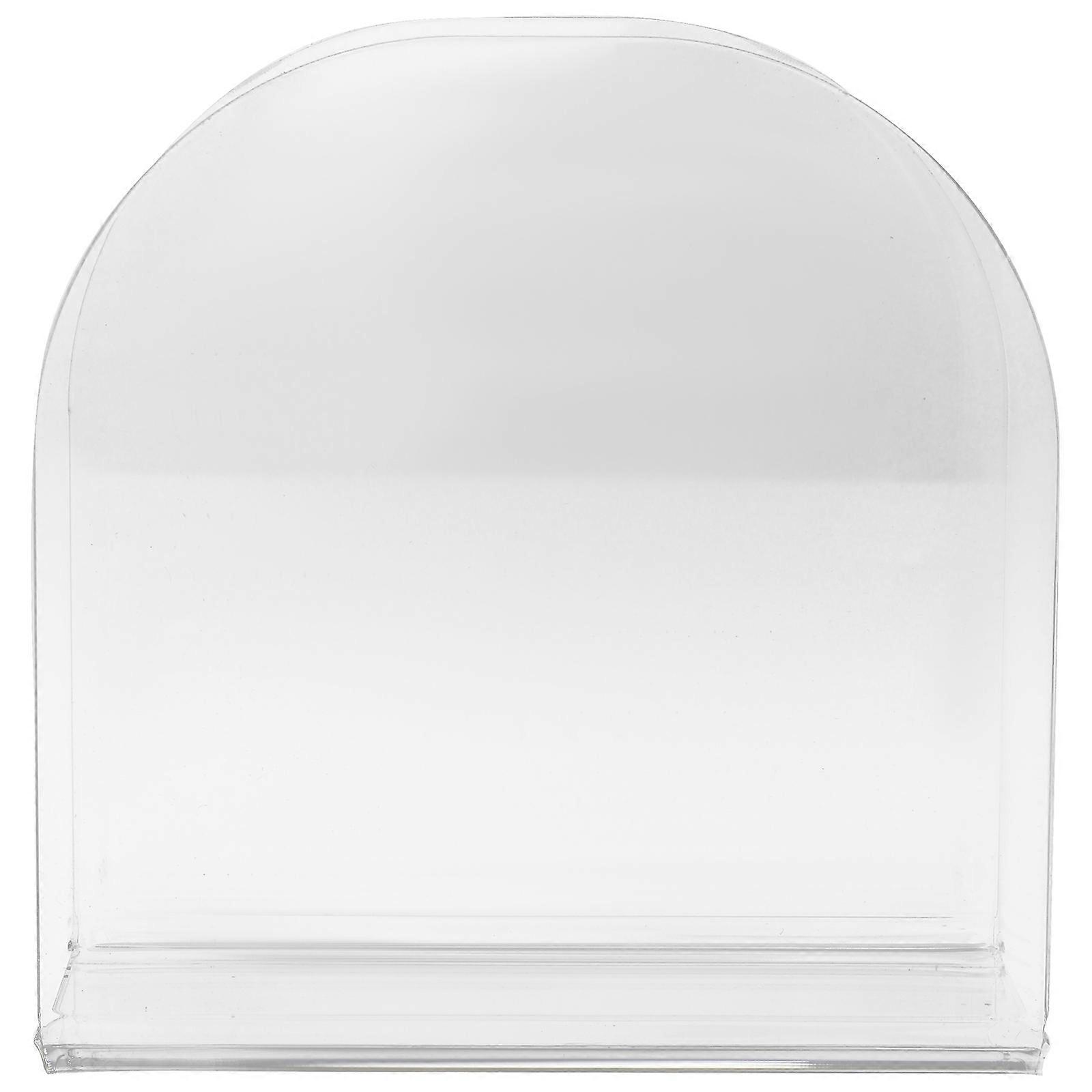 Unique Napkin Holders Simple Design Clean Lines Napkin Storage Stand Transparent 12x12x5cm 1Set