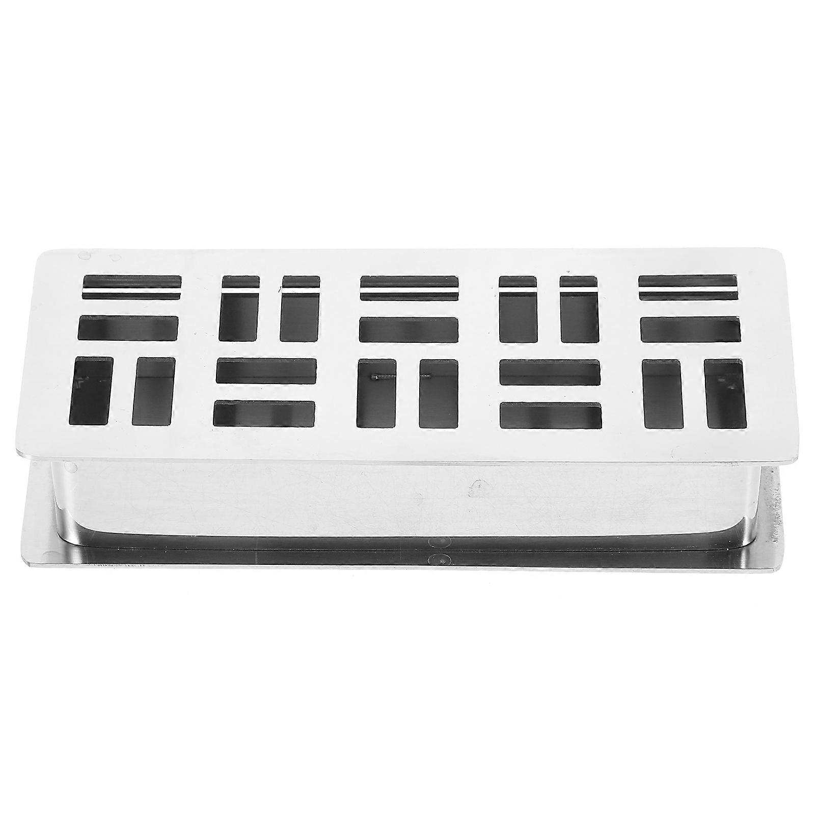 Stainless Steel Toothpick Holder for Barbecue Use Silver Simple Design 7.5 inch