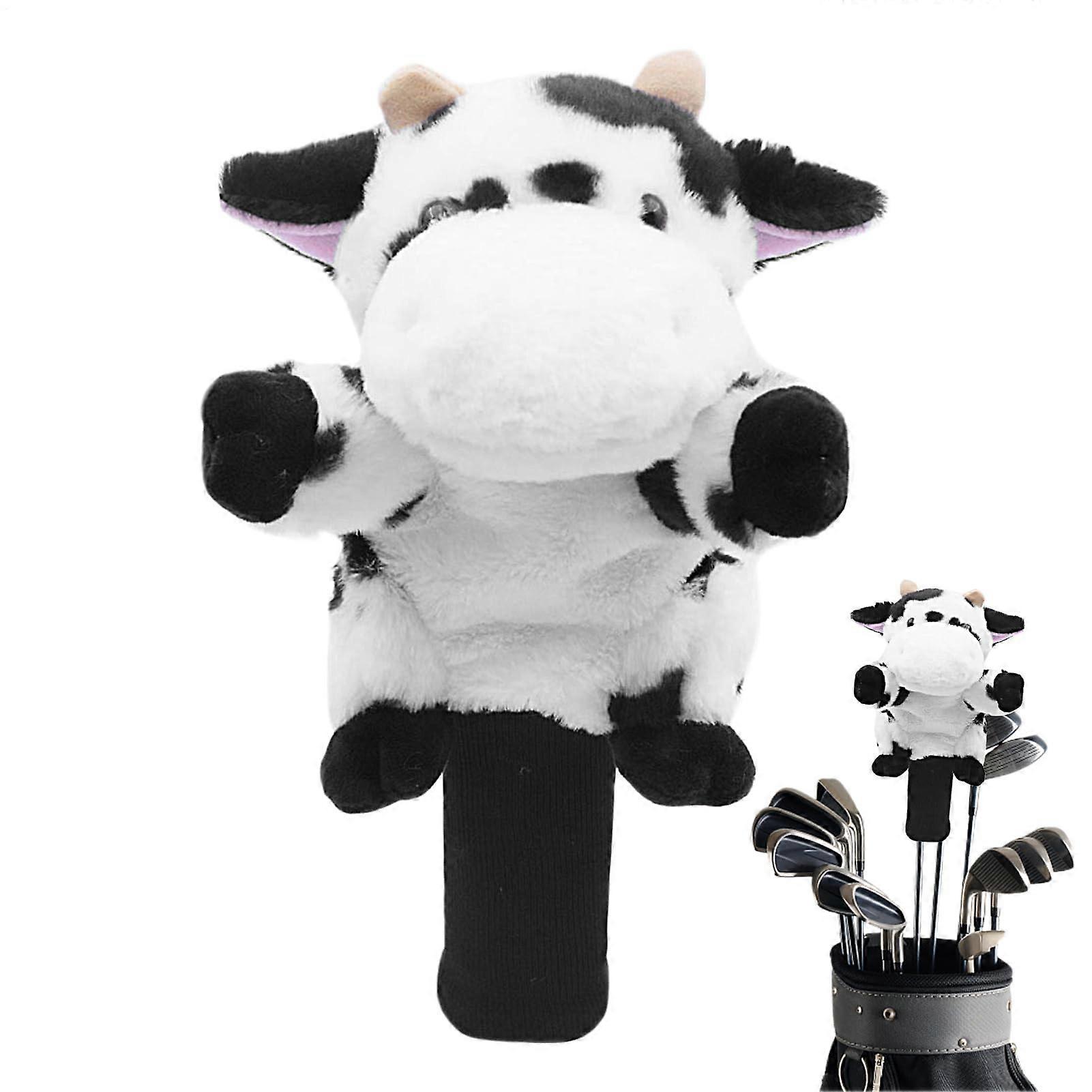Funny Golf Head Cover - Animal Theme Plush Golf Headcovers for Woods and Putters, Cartoon Design, Fits Standard Sizes