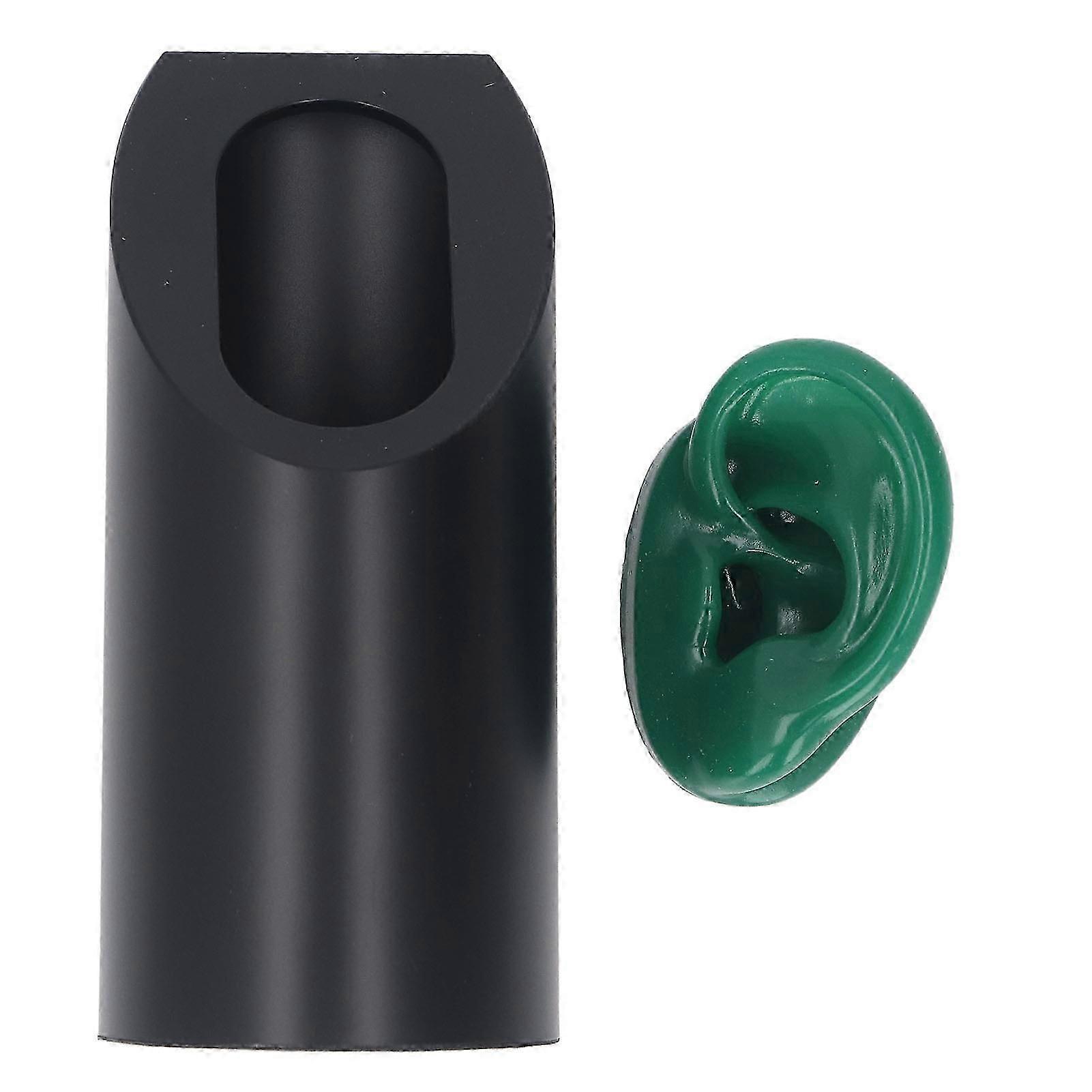 Silicone Ear Acupuncture Model - Soft Artificial Display with Bracket for Phone & Demonstration