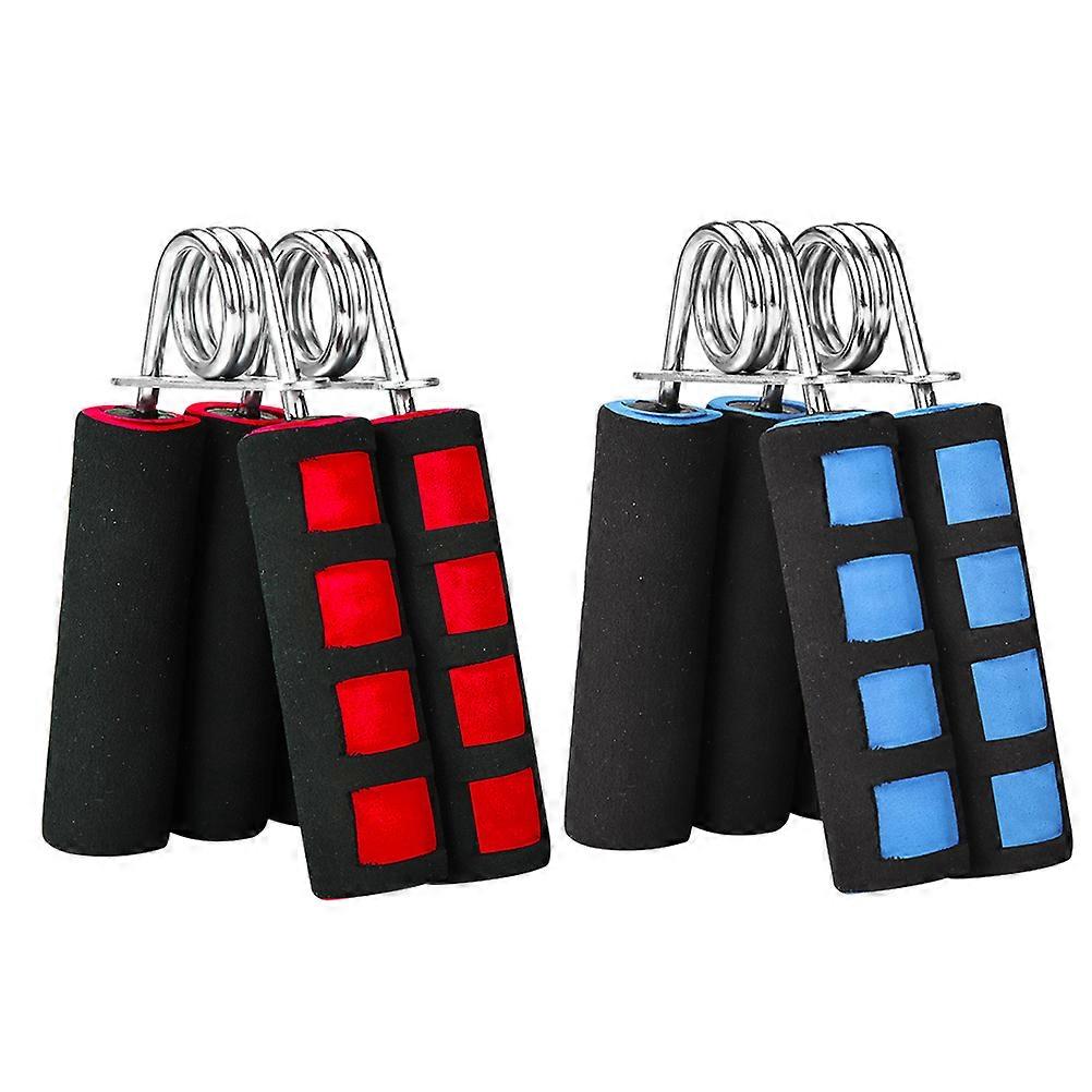 Wrist Strengthening Hand Grippers Strength Training Wrist Force for Home Gym Red Blue 4Pcs