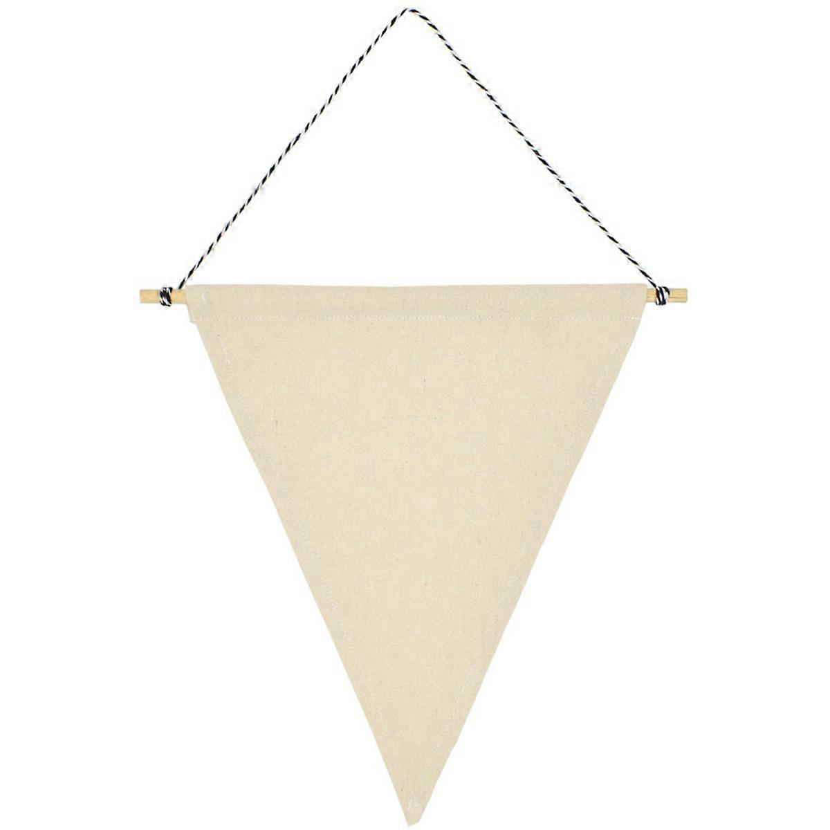 Flag Lapel Pin Hanging Pennant Banner Beige 30 x 25 x 0.1 Cm Display 1Pack