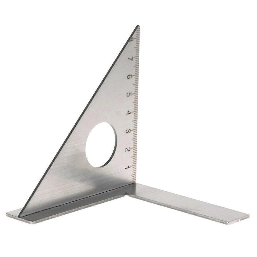 Stainless Steel Carpenter Square Ruler – Compact, Lightweight & Durable Angle Measuring Tool for Woodworking, DIY, Handcraft, Professional and Home