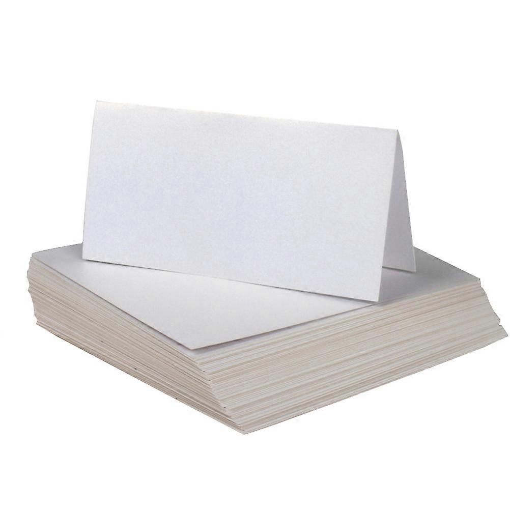 25pcs Wedding Table Name Cards Simple Blank White Paper for Elegant Celebration Decorations
