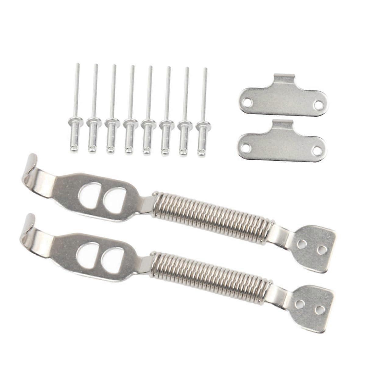 Car Bonnet Lock Hook, Silver Material, Heat Resistant, Boot Lock, Vehicle Safety, Compatible With Most Car Models