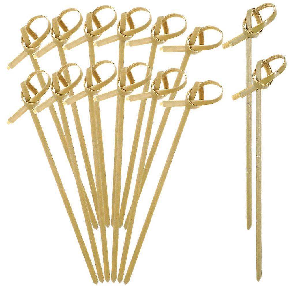 Bamboo Cocktail Picks for Parties and Decor Khaki Color Smooth Surface Sturdy and Disposable 200 Pcs