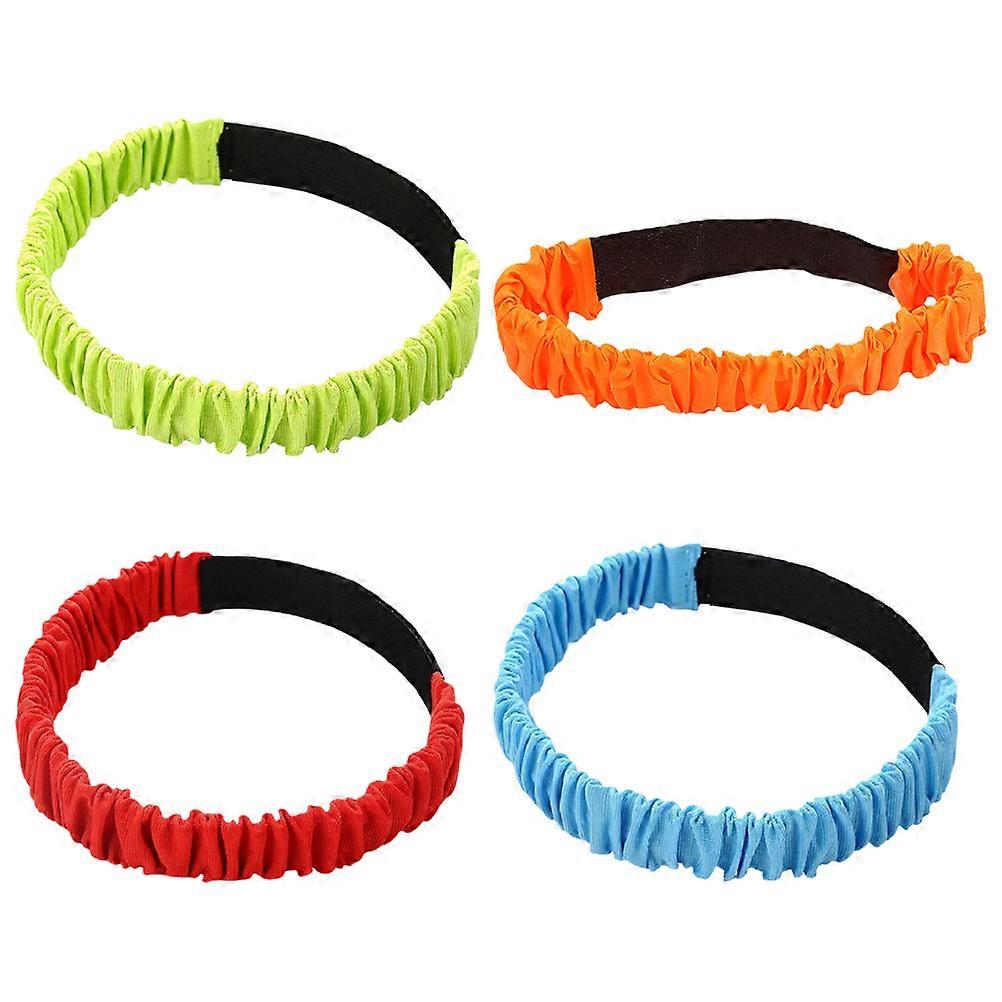 4 Pieces Elastic Training Bands for Fitness Use Made of 210D Oxford Cloth Assorted Colors
