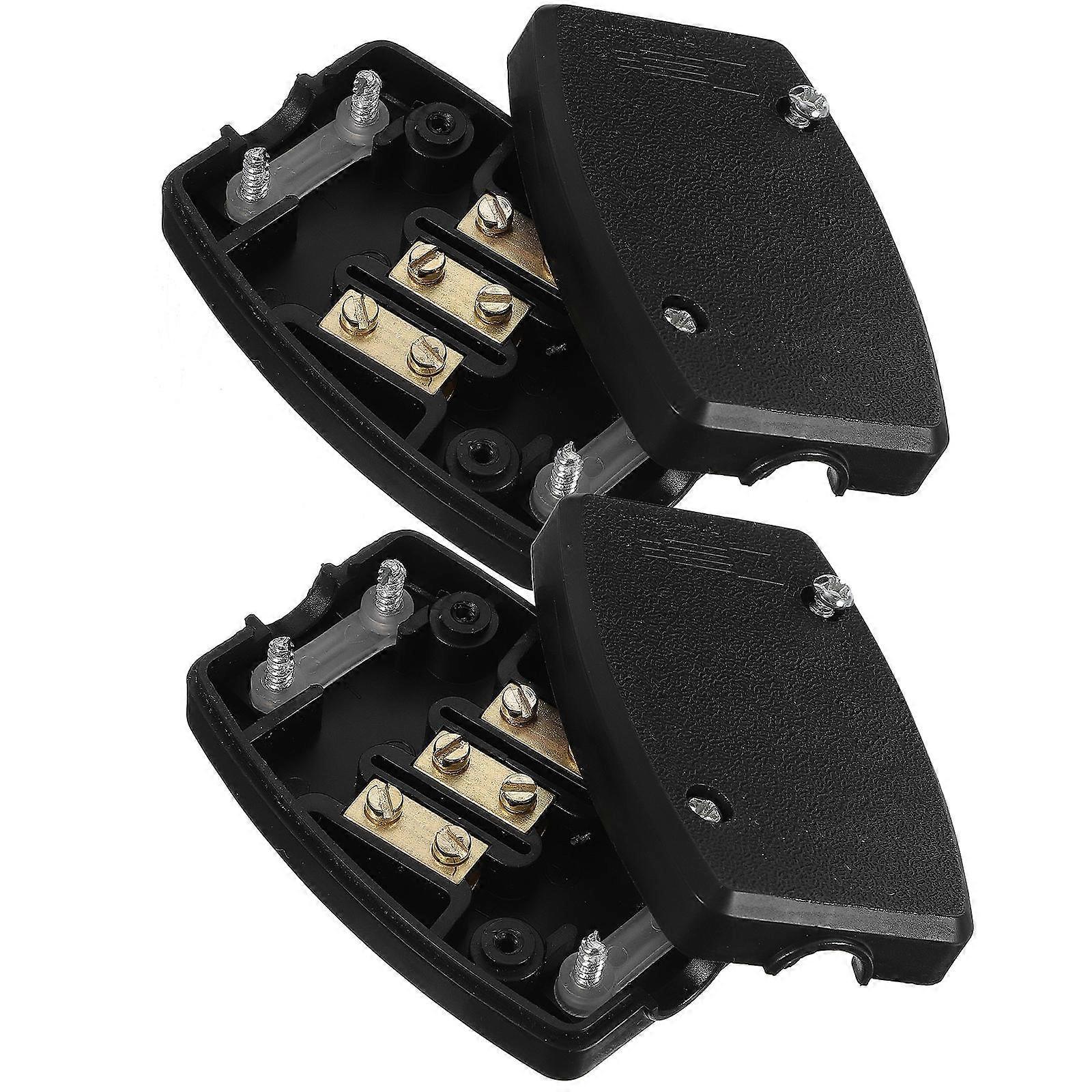 Outdoor Electrical Junction Box 2Pcs Weatherproof Controller Box For DIY Enthusiasts Rectangular Black Water Proof Temperature Control