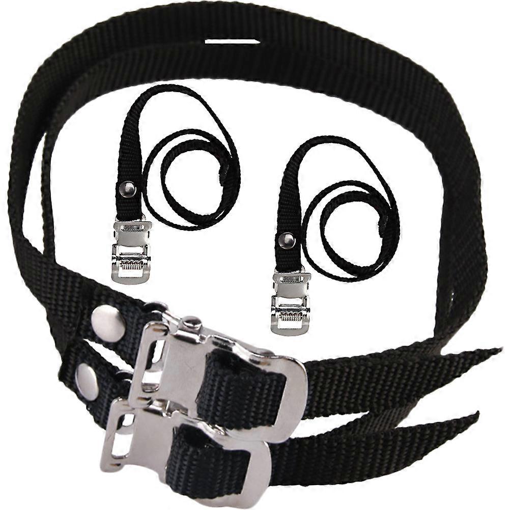 4pcs Adjustable Bike Pedal Straps Slip Footrest Straps For Gym And Sports Durable For Foot For Stationary