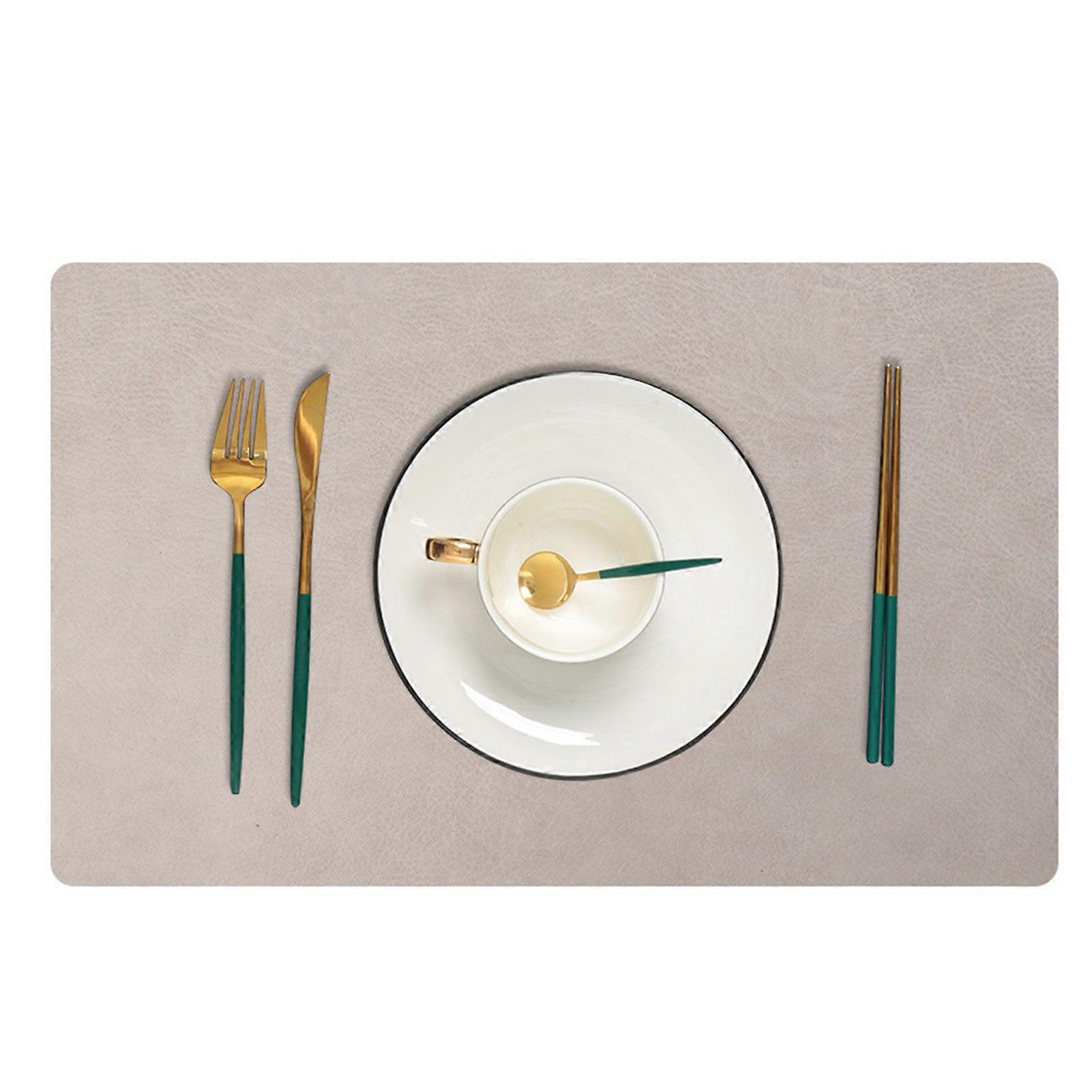 Modern Rectangular Placemats Heat Insulation Spill Proof Anti-scalding Non-Slip Decorative Place Mats for Kitchen
