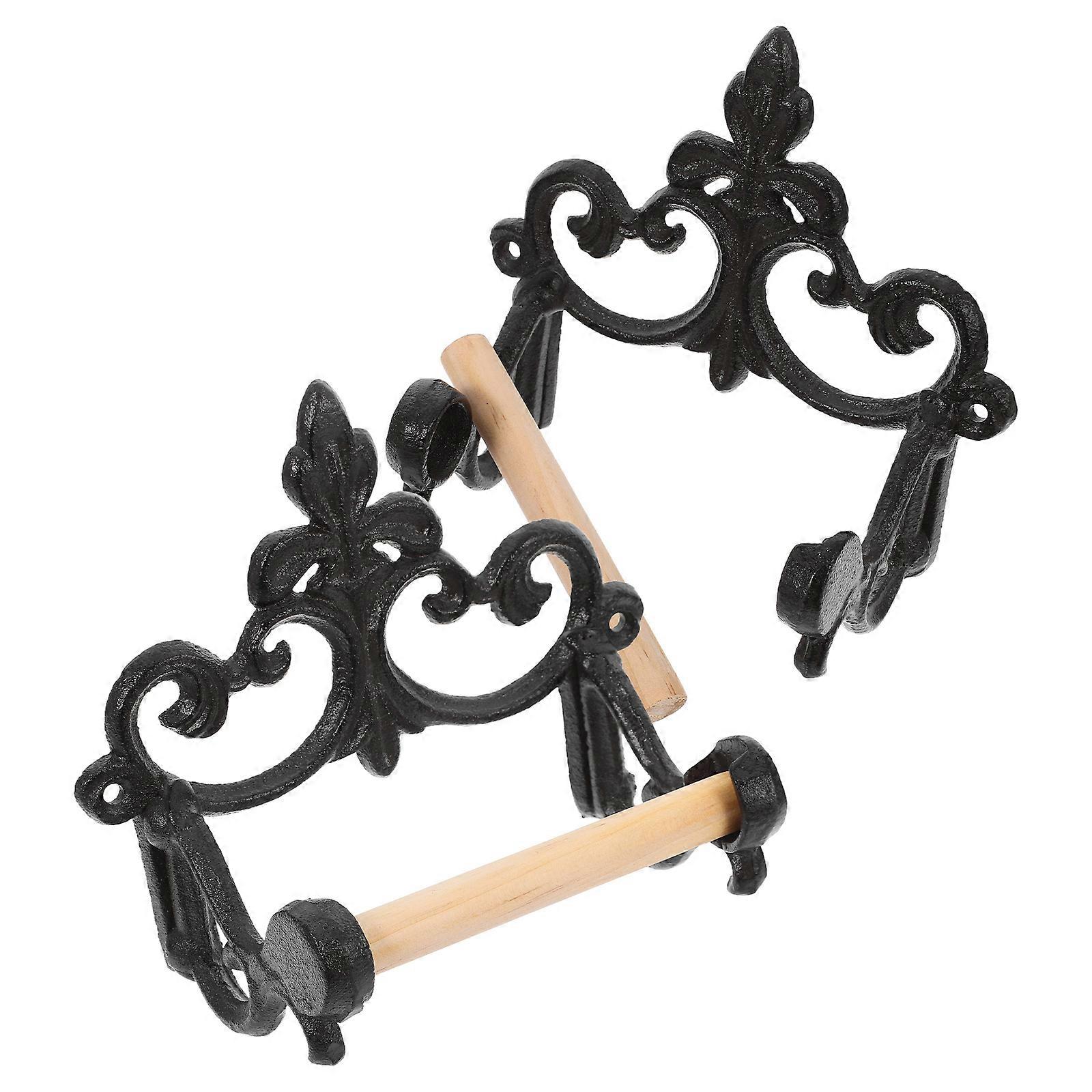 Here's a polished and professional product description for your **Vintage Wall Mounted Toilet Paper Holder With Shelf**:
### **2pcs Vintage Wall