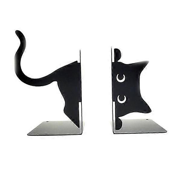 Black bookends, dog-shaped, 2 units