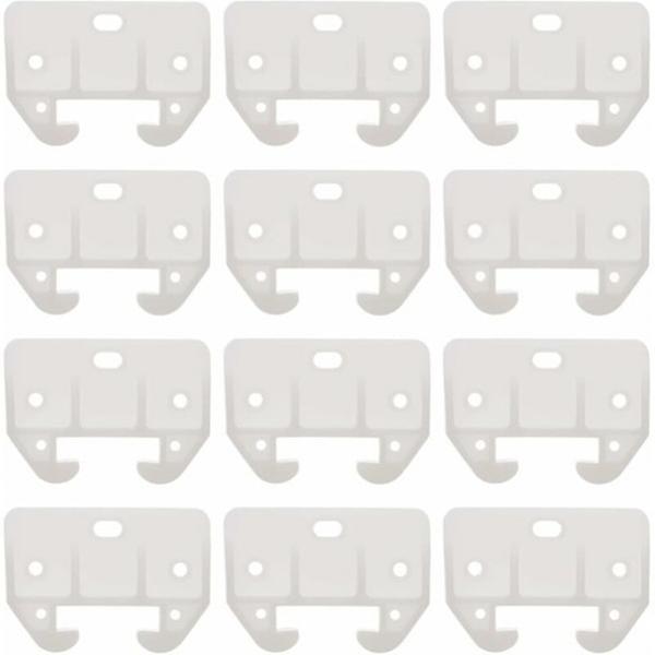 13pcs white plastic drawer slide guide, furniture drawer guide