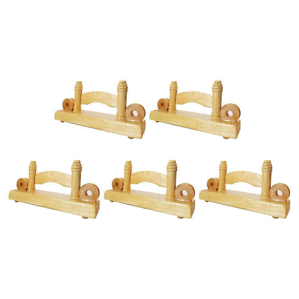Handheld Fan Storage Rack For Exhibition Activities Display In Wooden Material 5Pcs